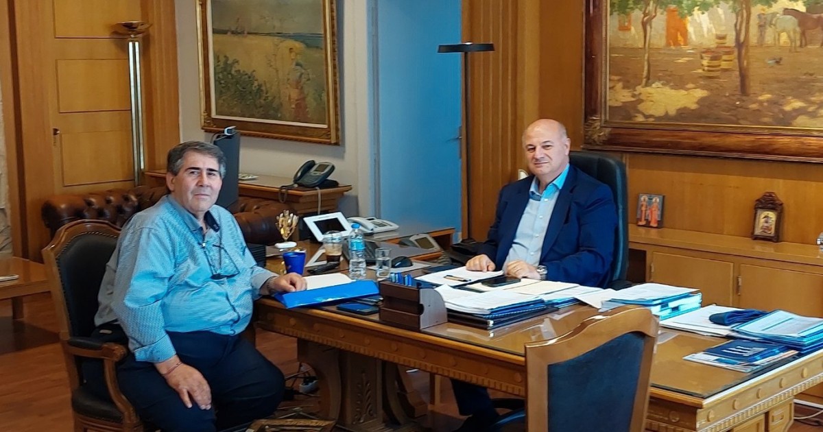 Συνάντηση Ιορδάνη Τζαμτζή με τον Υπουργό Αγροτικής Ανάπτυξης και τον Πρόεδρο του ΕΛΓΑ για τις ζημιές από τον παγετό στην Πέλλα