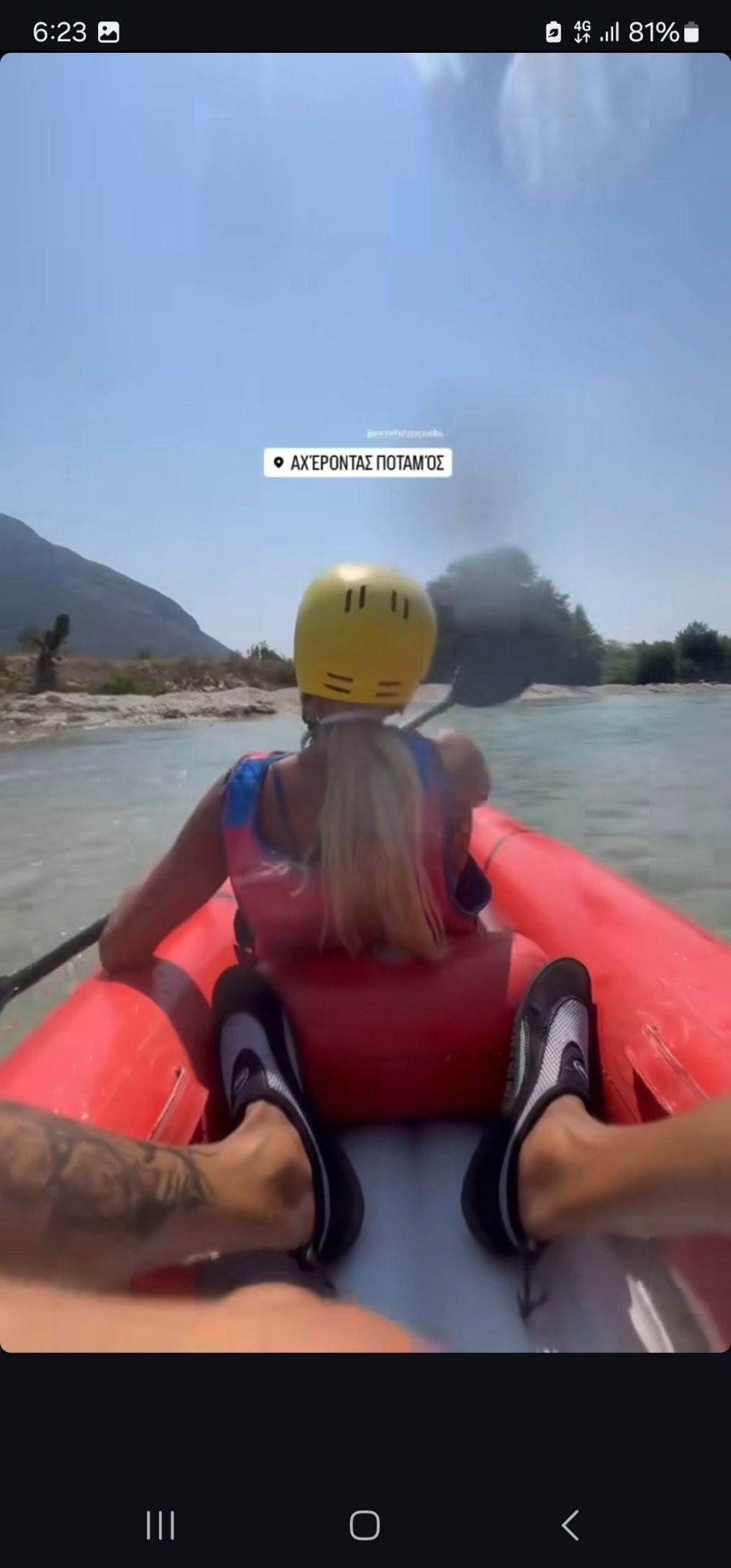 Ράφτινγκ και ιππασία για τον Βασίλη Τολιόπουλο