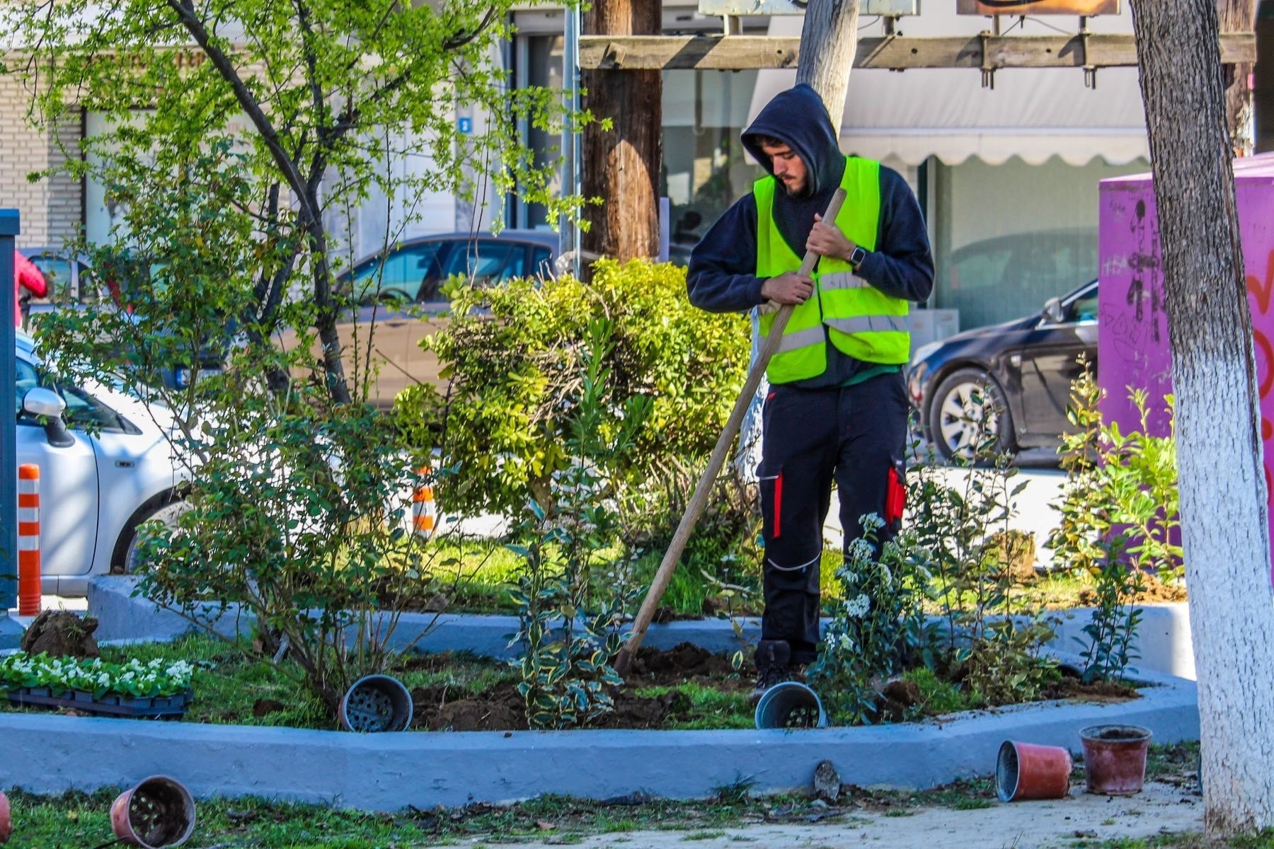 Άνοιξη στον Δήμο Δέλτα - Λουλούδια σε όλες τις πλατείες του δήμου