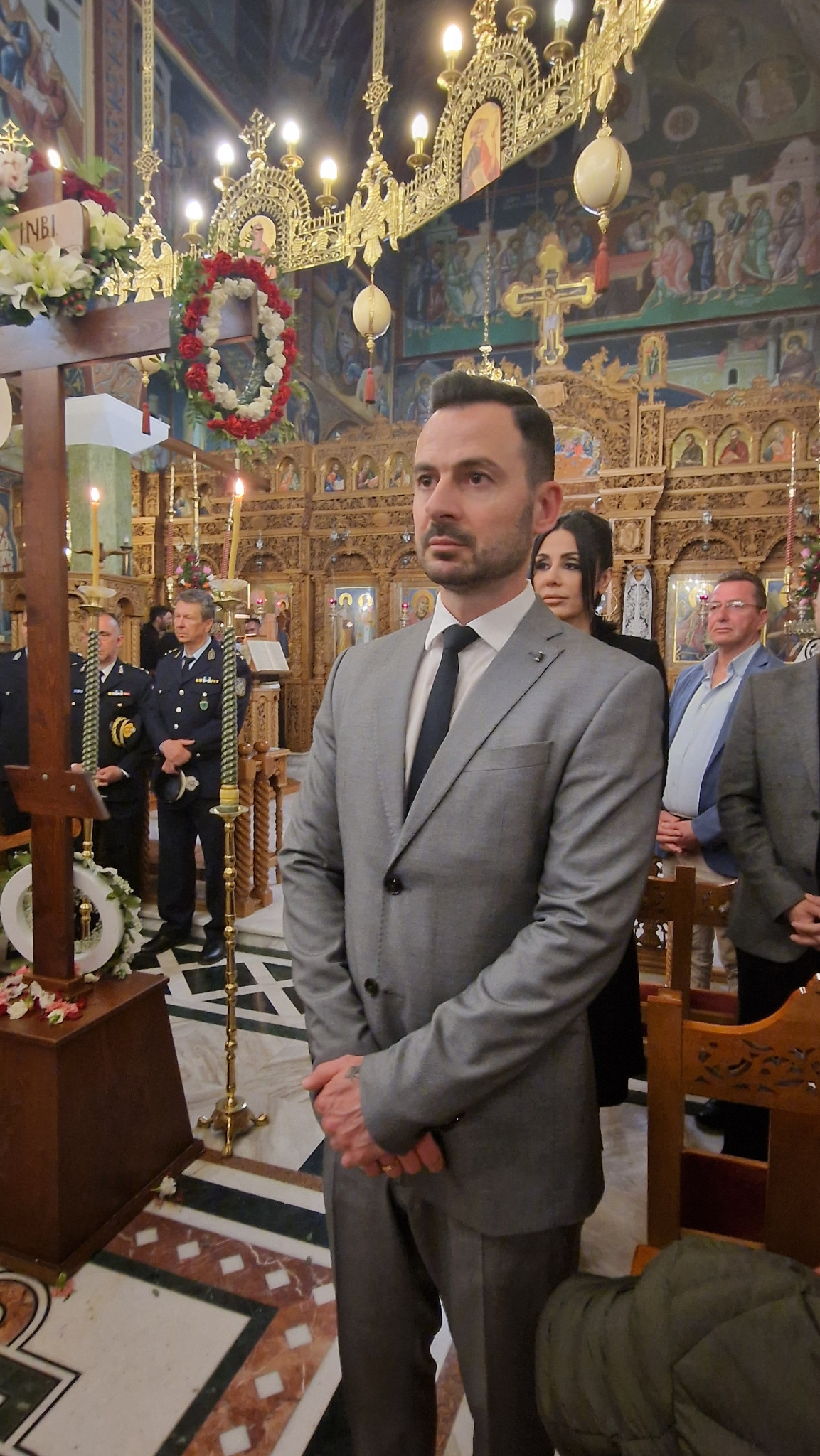 Ο Θεοφιλέστατος Επίσκοπος Αλμωπίας Στέφανος έψαλε τα Εγκώμια του Επιταφίου στον Ιερό Ναό Αγίων Νικάνδρου και Ιωαννικίου Αριδαίας