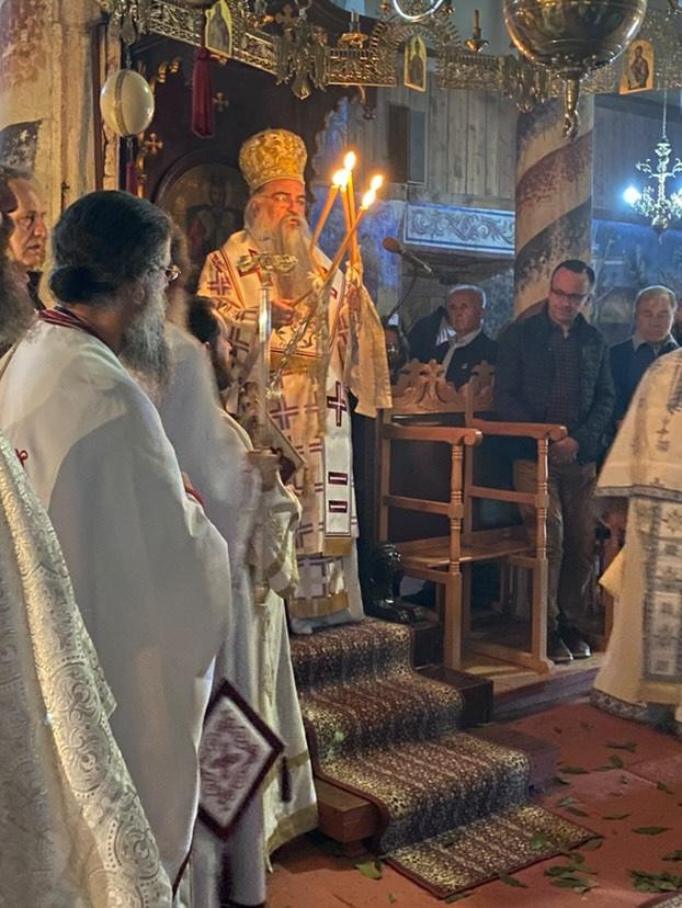 Εσπερινός της Αγάπης στην Ιερά Μονή Αρχαγγέλου Μιχαήλ Αλμωπίας με τον Επίσκοπο Αλμωπίας Στέφανο