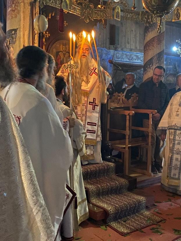Εσπερινός της Αγάπης στην Ιερά Μονή Αρχαγγέλου Μιχαήλ Αλμωπίας με τον Επίσκοπο Αλμωπίας Στέφανο