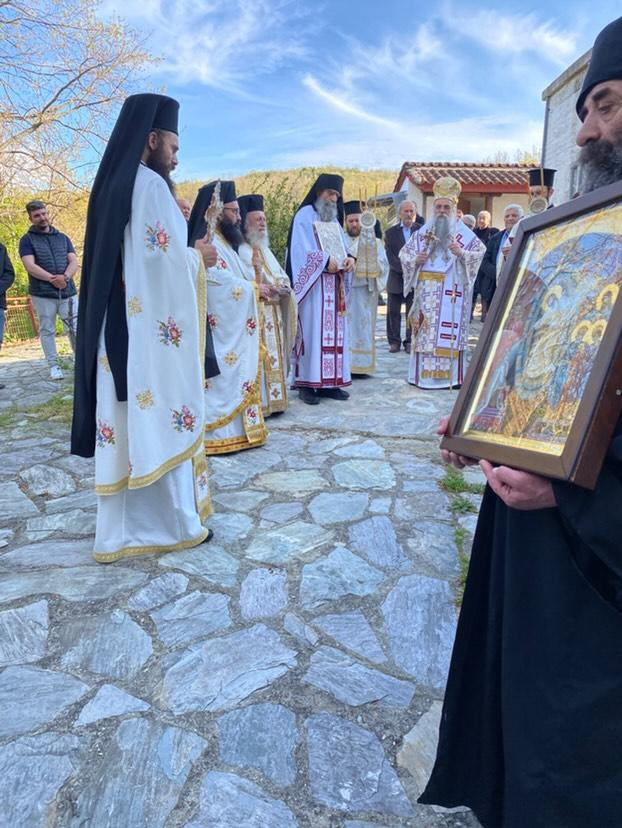 Εσπερινός της Αγάπης στην Ιερά Μονή Αρχαγγέλου Μιχαήλ Αλμωπίας με τον Επίσκοπο Αλμωπίας Στέφανο