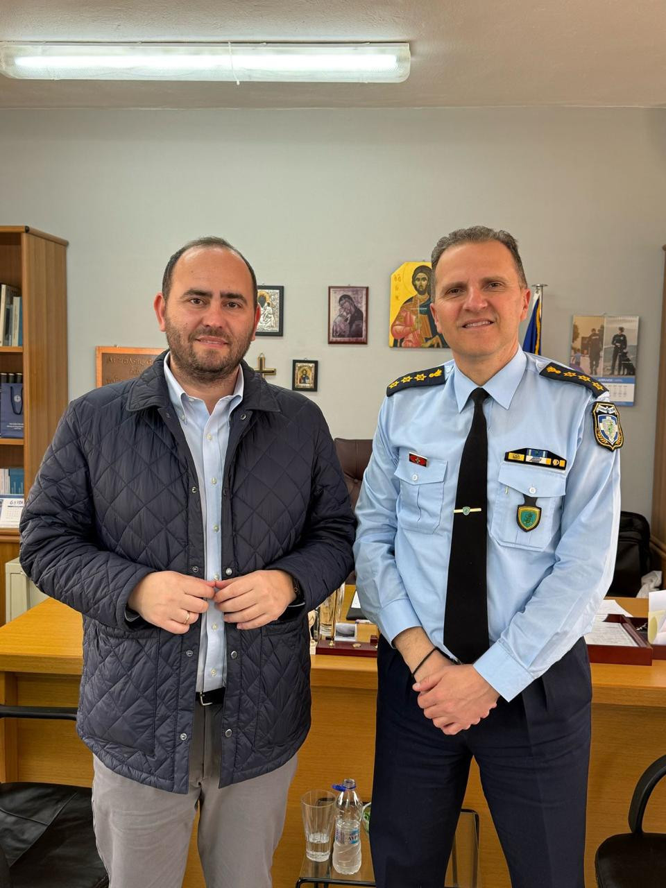 Επίσκεψη Λάκη Βασιλειάδη στο ΕΚΑΒ, στην Αστυνομική Διεύθυνση Πέλλας, και την Πυροσβεστική Υπηρεσία Έδεσσας