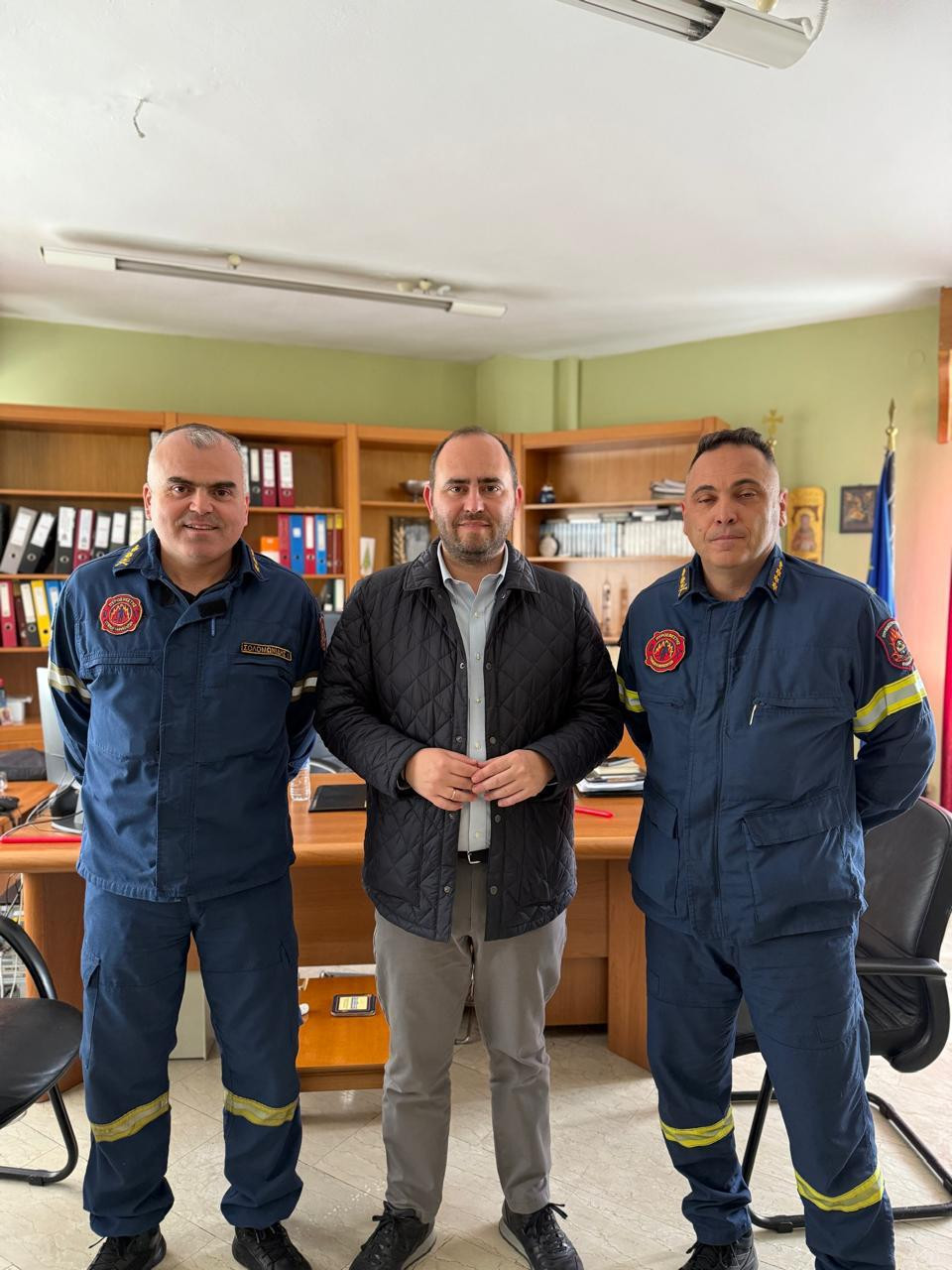 Επίσκεψη Λάκη Βασιλειάδη στο ΕΚΑΒ, στην Αστυνομική Διεύθυνση Πέλλας, και την Πυροσβεστική Υπηρεσία Έδεσσας
