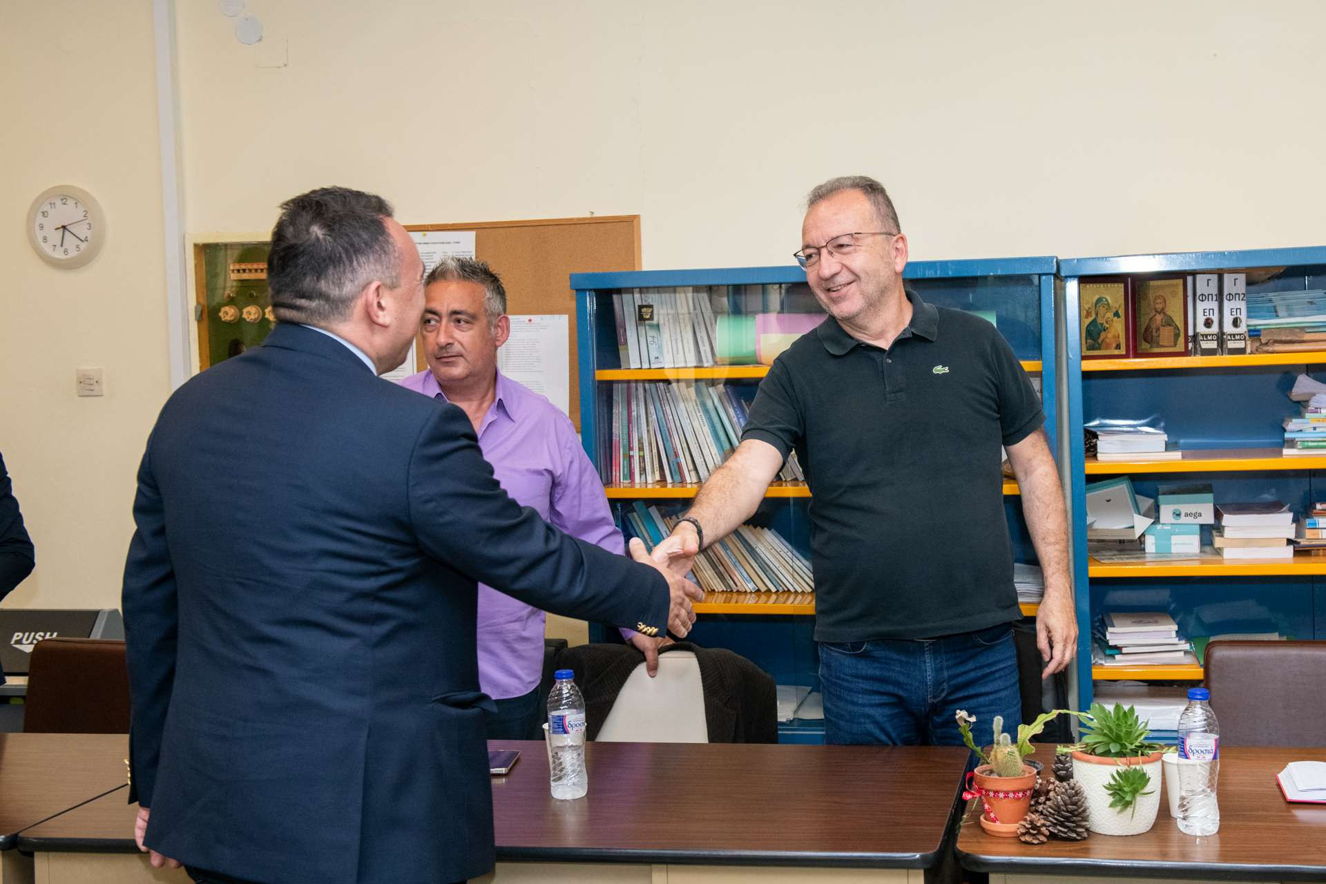 Ο Υφυπουργός Παιδείας Βλάσης Κωνσταντίνος επισκέφτηκε τη Σχολή Ανώτερης Επαγγελματικής Κατάρτισης στην Έδεσσα