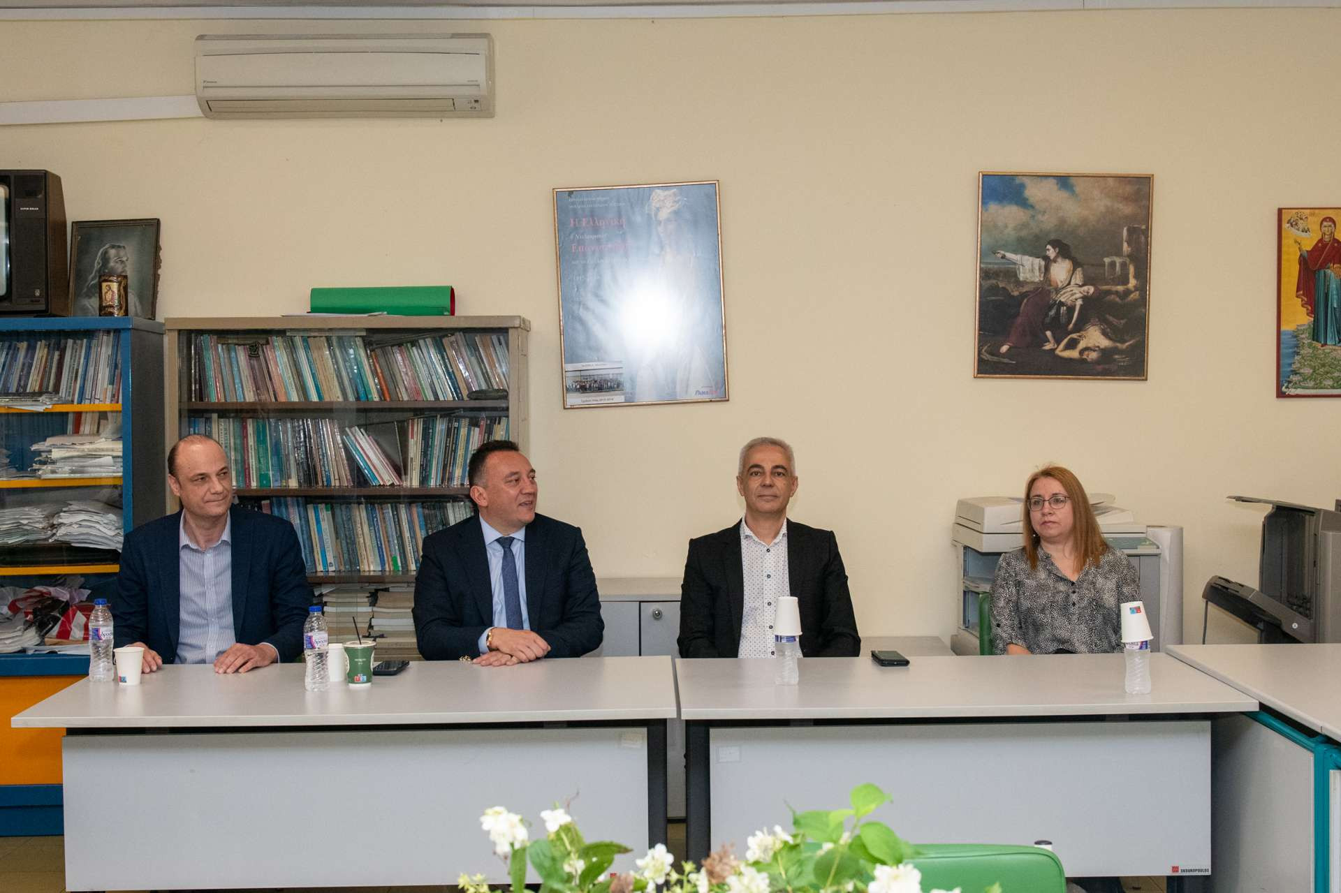 Ο Υφυπουργός Παιδείας Βλάσης Κωνσταντίνος επισκέφτηκε τη Σχολή Ανώτερης Επαγγελματικής Κατάρτισης στην Έδεσσα