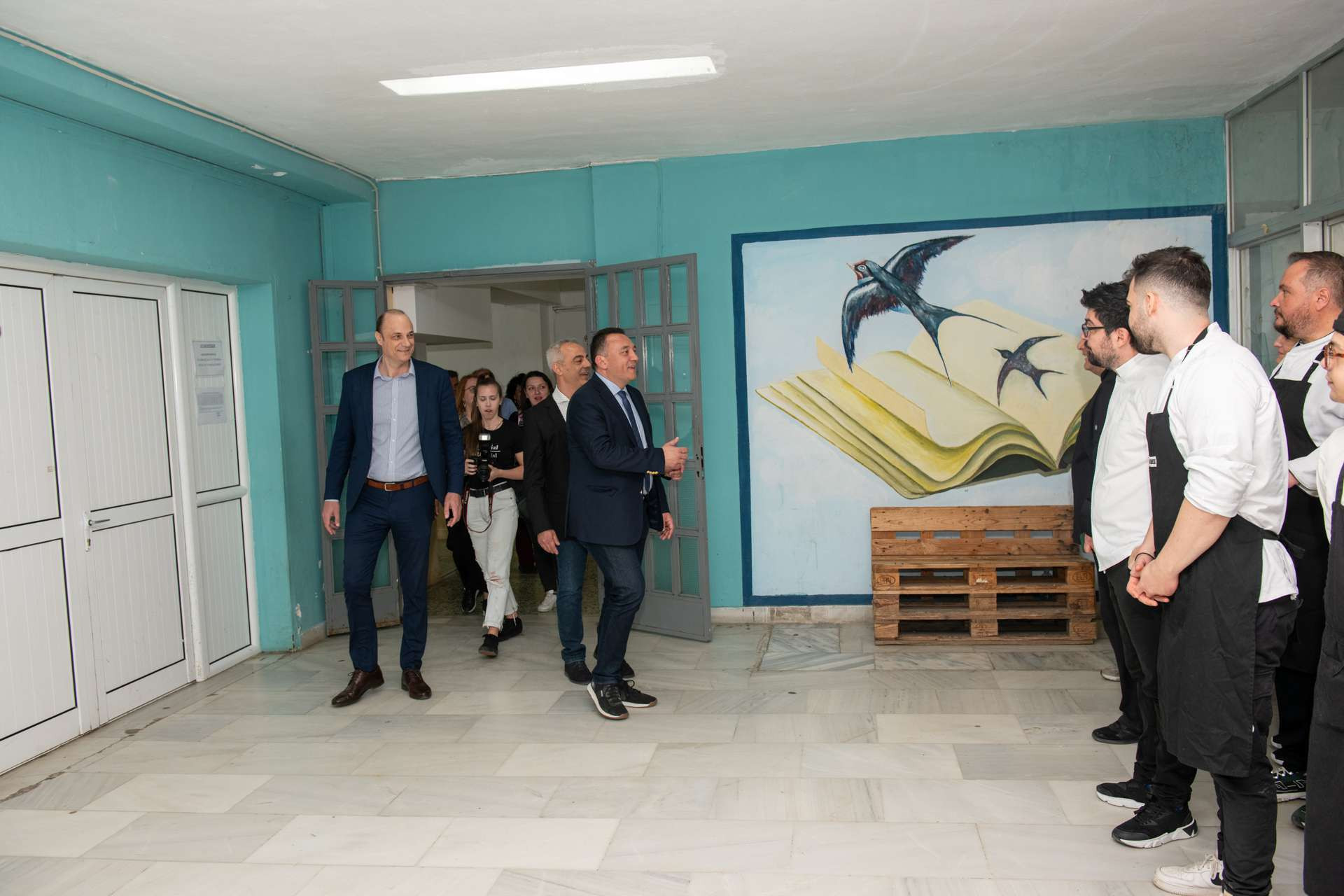 Ο Υφυπουργός Παιδείας Βλάσης Κωνσταντίνος επισκέφτηκε τη Σχολή Ανώτερης Επαγγελματικής Κατάρτισης στην Έδεσσα