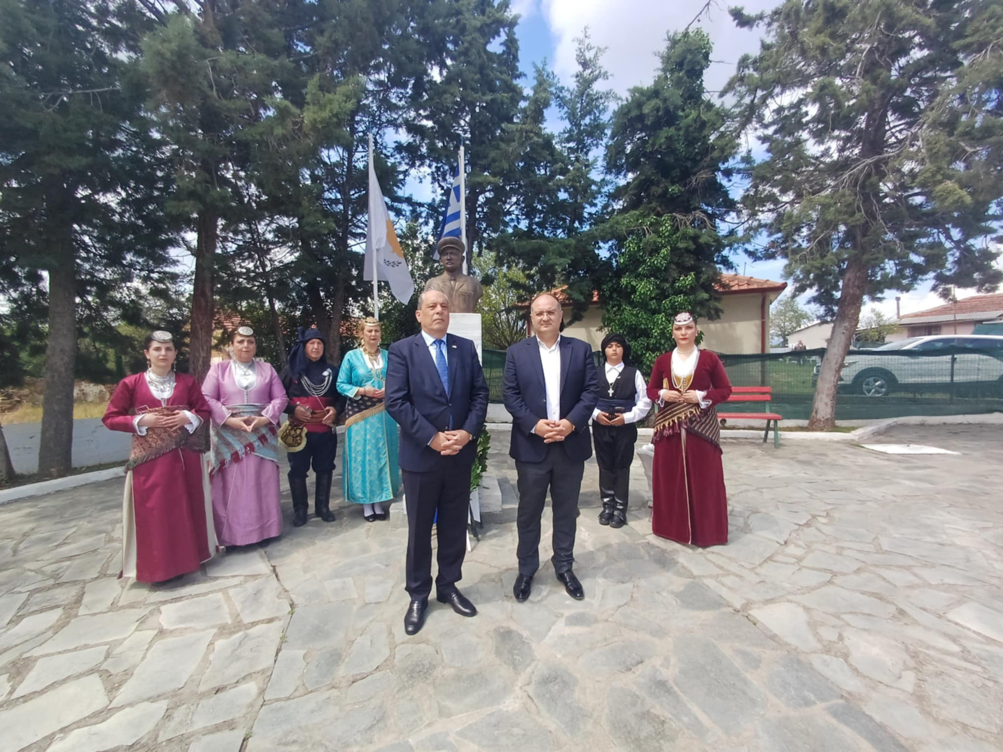 Δήμος Κιλκίς- Προσκύνημα Υπουργού Άμυνας Κύπρου στον Ακρίτα για τον Γρηγόρη Αυξεντίου