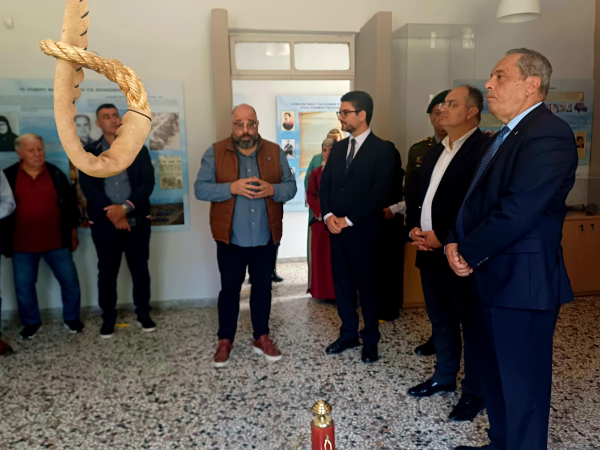 Δήμος Κιλκίς- Προσκύνημα Υπουργού Άμυνας Κύπρου στον Ακρίτα για τον Γρηγόρη Αυξεντίου