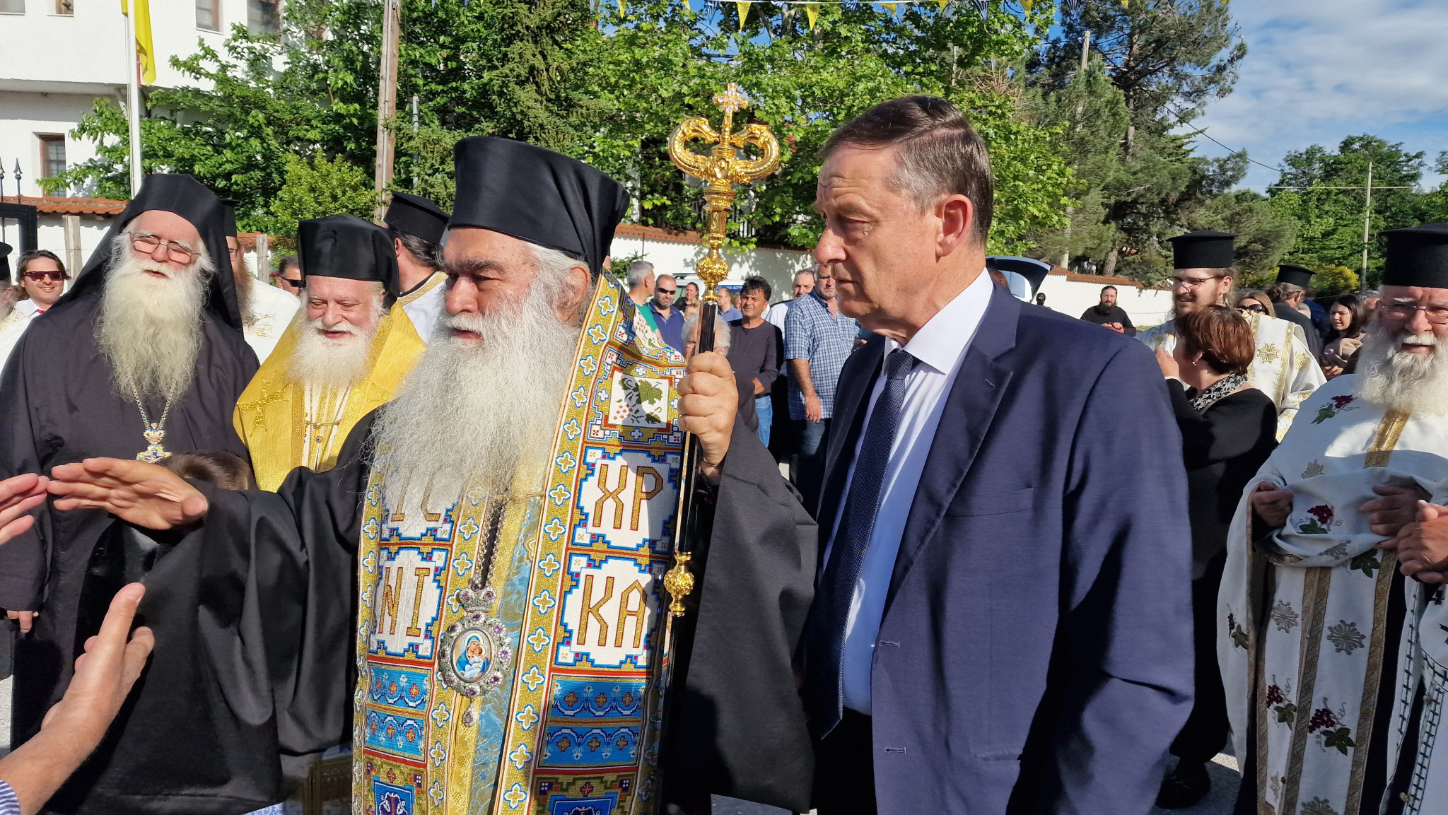 Με λαμπρότητα η υποδοχή της Ιεράς Εικόνας της Παναγίας της Βηματάρισσας στη Γρίβα