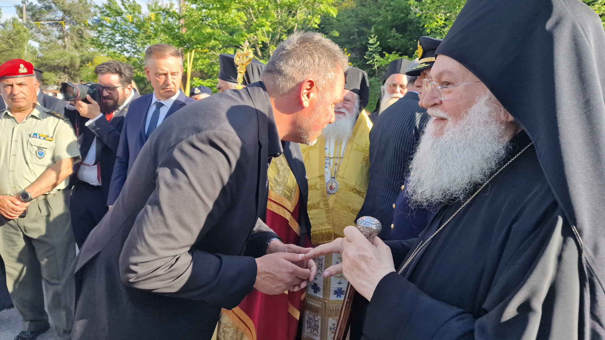 Με λαμπρότητα η υποδοχή της Ιεράς Εικόνας της Παναγίας της Βηματάρισσας στη Γρίβα