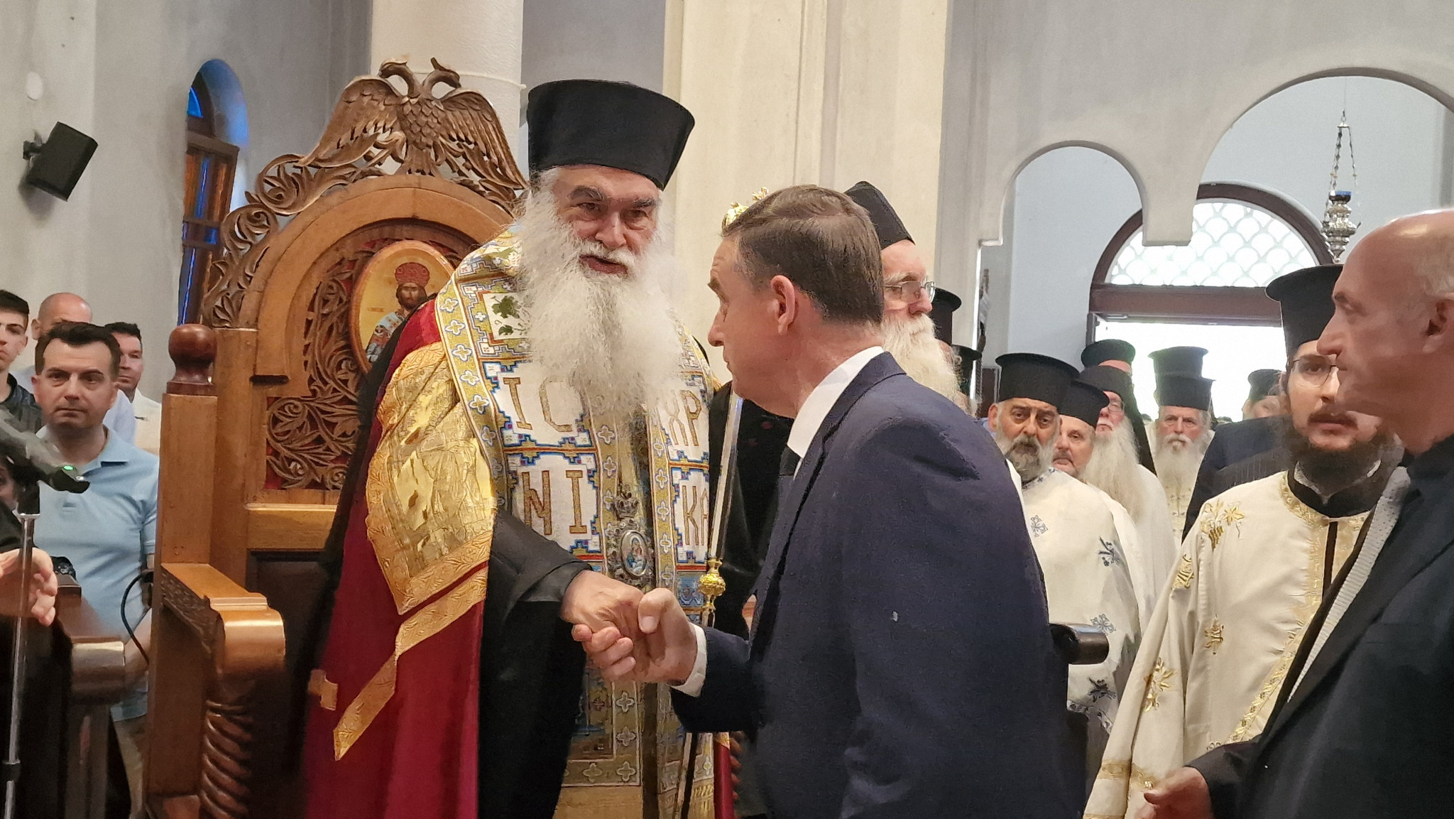 Με λαμπρότητα η υποδοχή της Ιεράς Εικόνας της Παναγίας της Βηματάρισσας στη Γρίβα