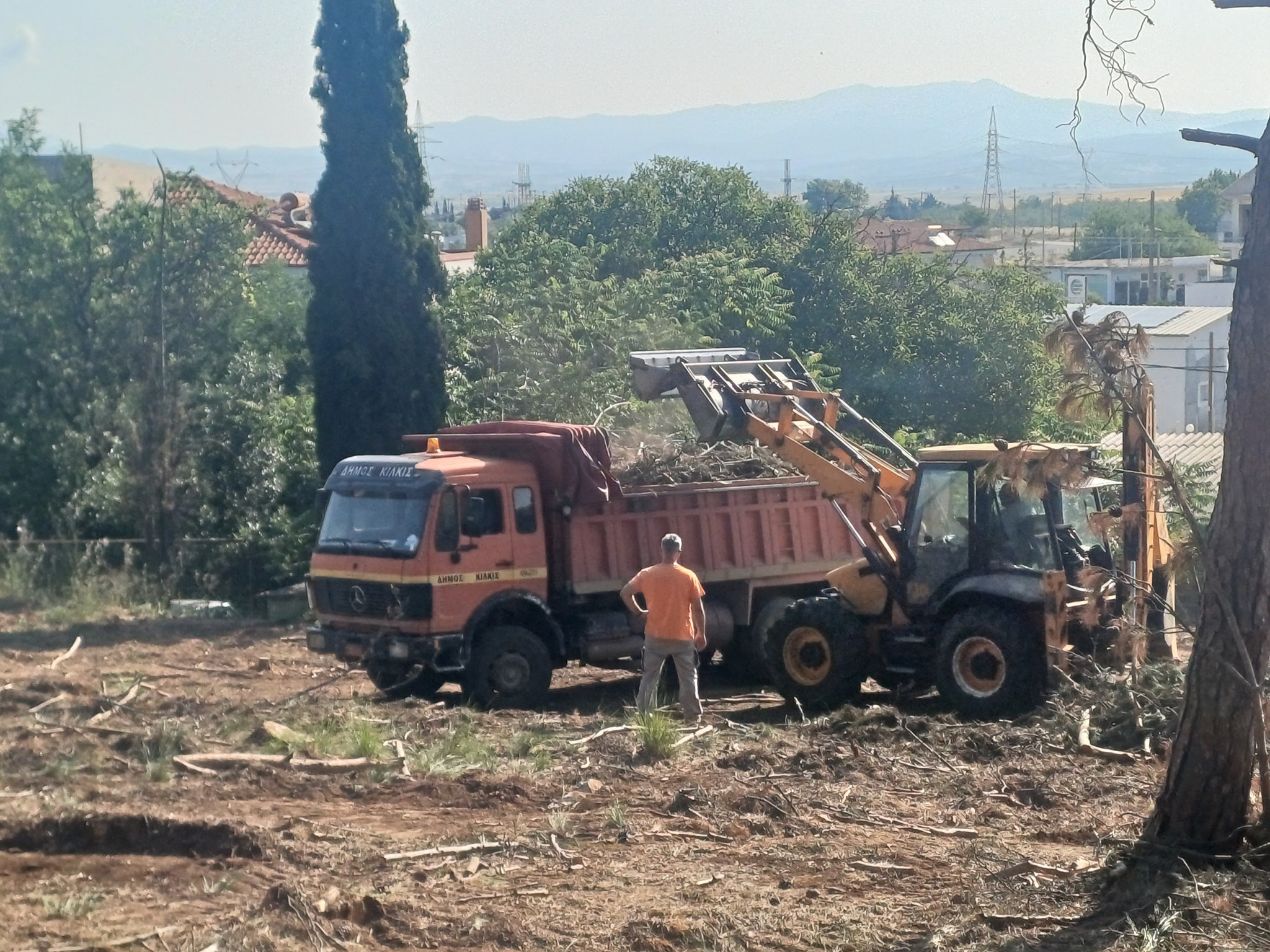 Δήμος Κιλκίς- Απομακρύνθηκαν ξερά κλαδιά και κορμοί δέντρων από την ανατολική πλευρά του δάσους στον Λόφο Αγίου Γεωργίου