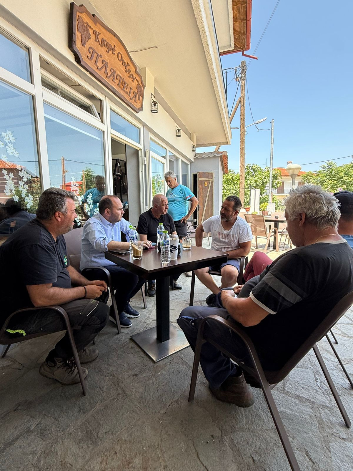 Επίσκεψη Λάκη Βασιλειάδη στις πληγείσες περιοχές της Δ.Ε. Βεγορίτιδας για τις καταστροφές από τους παγετούς της Άνοιξης