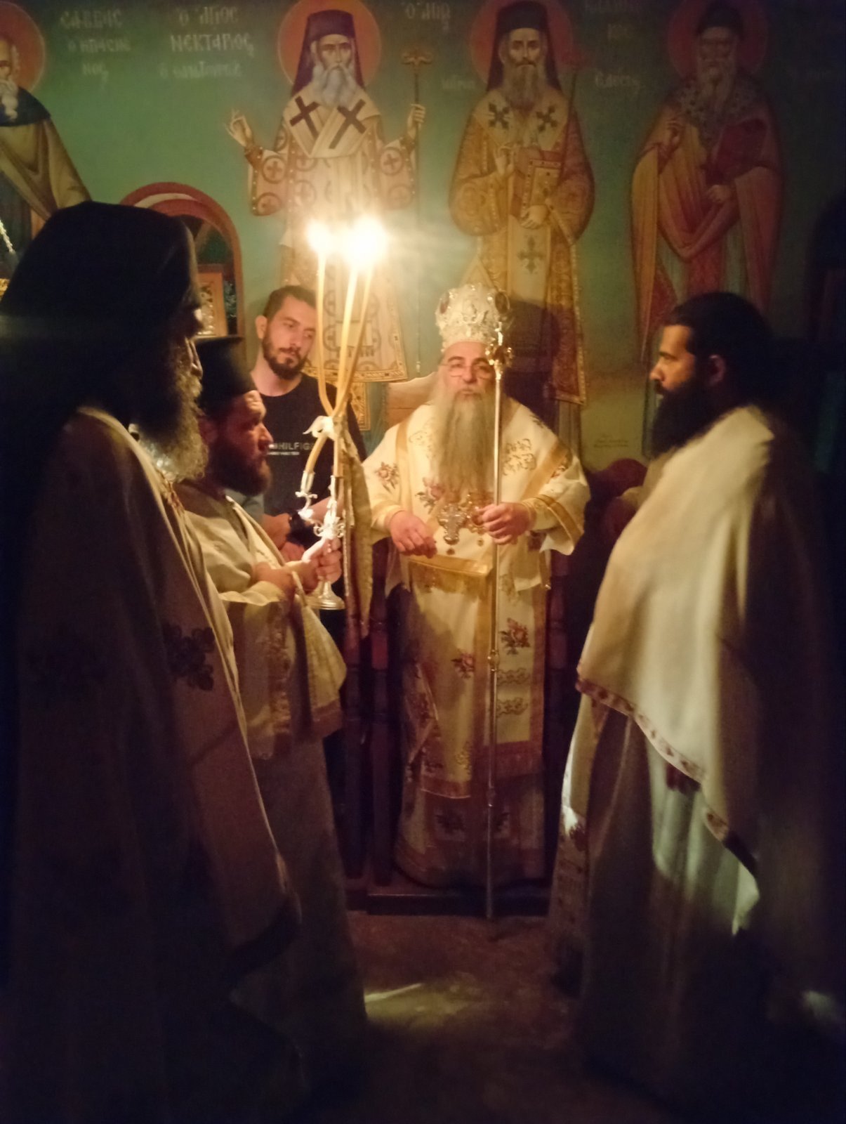 Αρχιερατική αγρυπνία του Οσίου Παϊσίου στη Θηριόπετρα