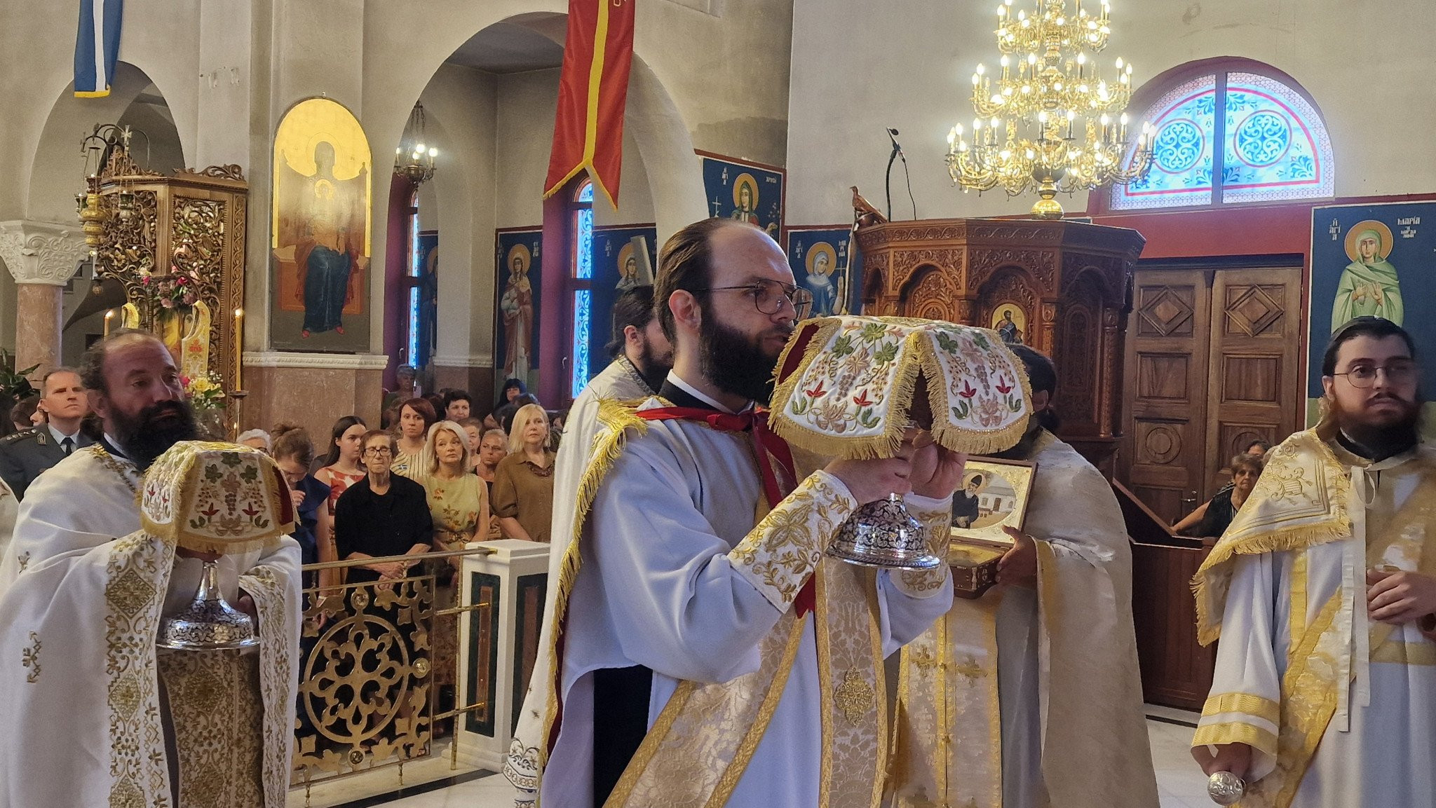 Με Λαμπρότητα η Εορτή της Ανακομιδής των Ιερών Λειψάνων του Αγίου Στεφάνου στη Σκύδρα