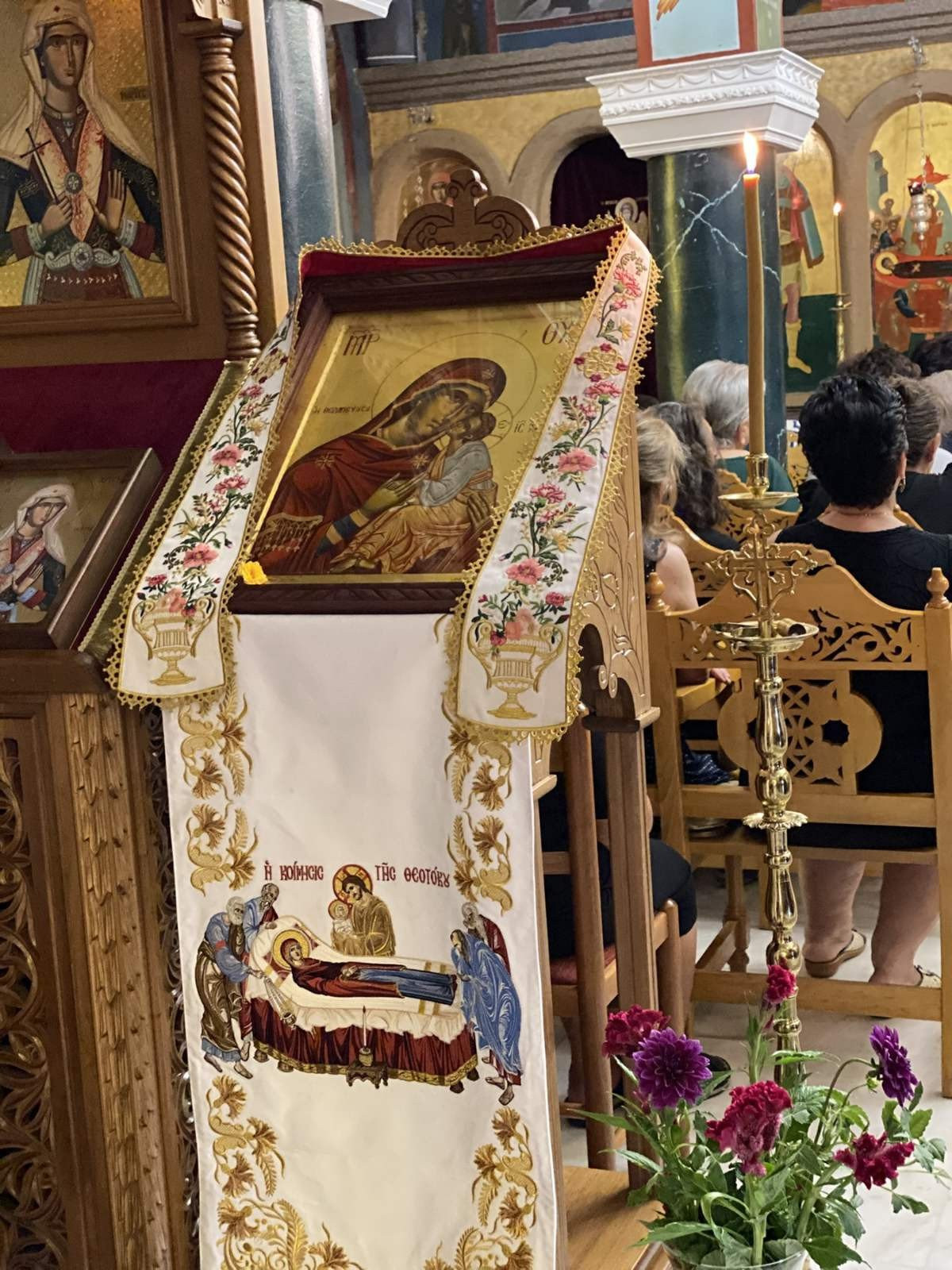 Λαμπρός Εορτασμός στην Ενορία Κοιμήσεως της Θεοτόκου στο Νεοχώρι Αλμωπίας – Η Παναγία των Ποντίων της Αλμωπίας