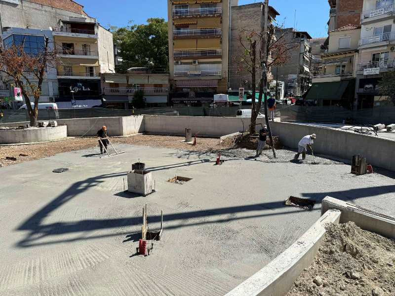Επιθεώρηση στα έργα Αστικής Ανάπλασης Γιαννιτσών από τον Δήμαρχο Πέλλας Στάθη Φουντουκίδη
