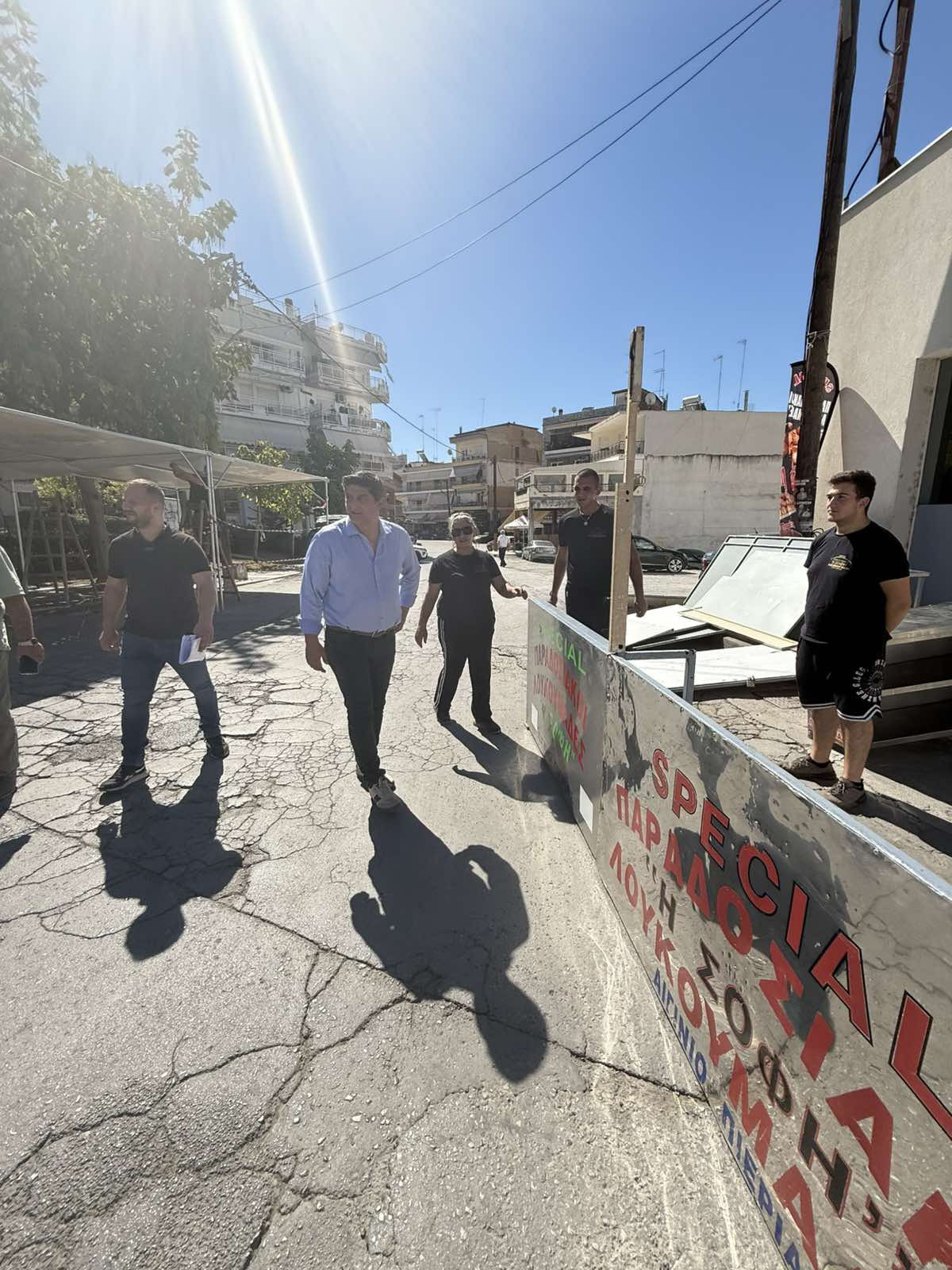 Επίσκεψη Δημάρχου Πέλλας στις εγκαταστάσεις της Εμποροπανήγυρης Γιαννιτσών