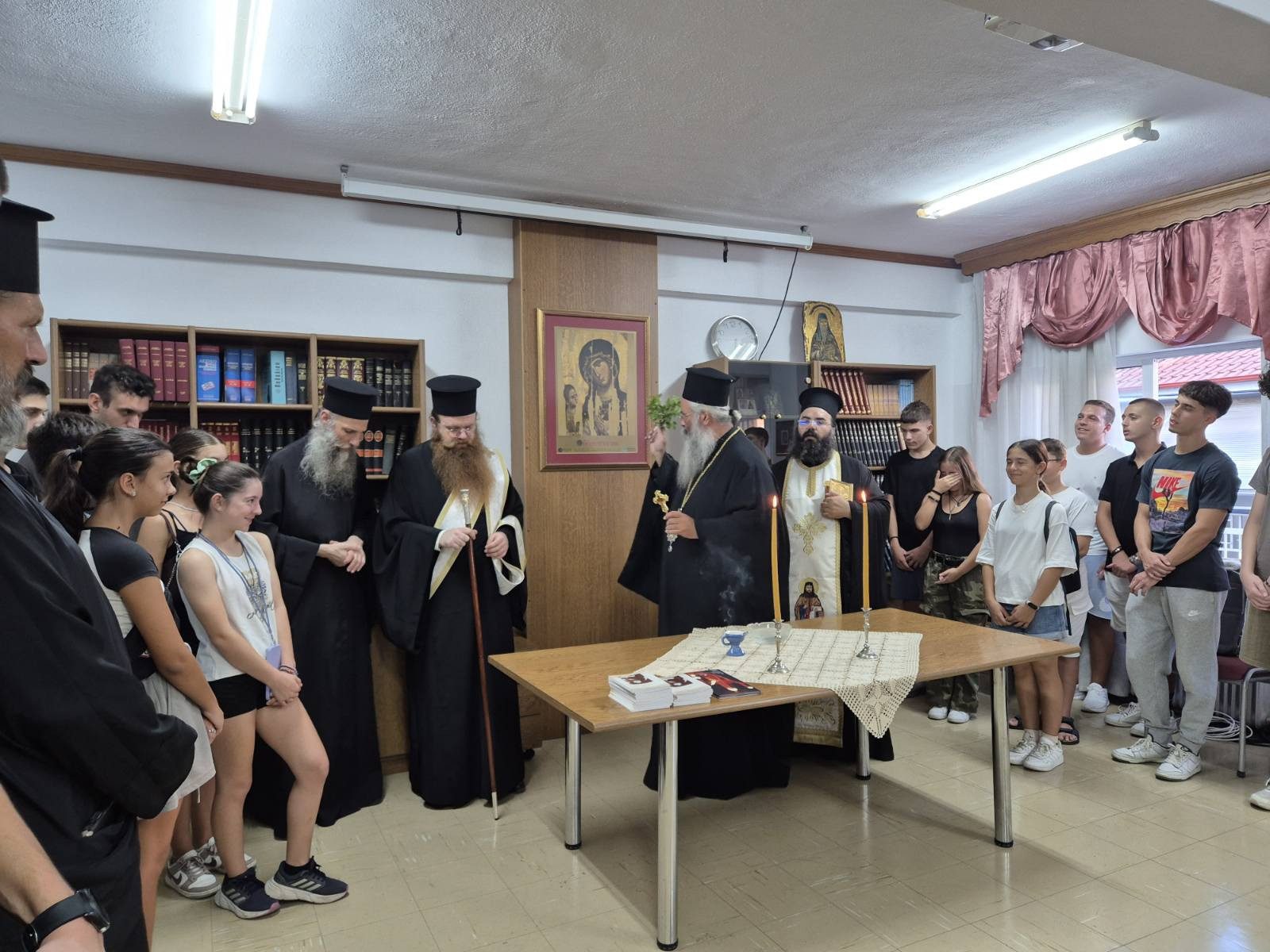 Αγιασμός έναρξης μαθημάτων στο Κοινωνικό Φροντιστήριο της Ιεράς Μητροπόλεως Κίτρους, Κατερίνης και Πλαταμώνος