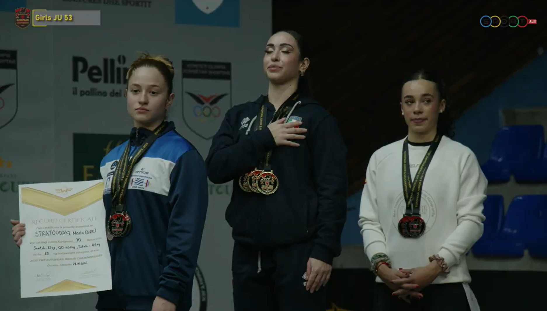 Τρία μετάλλια και 3 ρεκόρ Ευρώπης από τη Μαρία Στρατουδάκη στο Ευρωπαϊκό Αρσης Βαρών Τρία μετάλλια και 3 ρεκόρ Ευρώπης από τη Μαρία Στρατουδάκη στο Ευρωπαϊκό Αρσης Βαρών