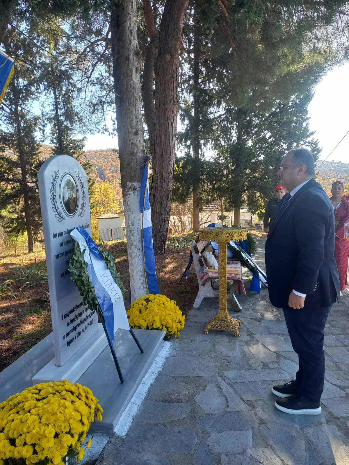 Δήμος Κιλκίς- Σε κλίμα συγκίνησης τα αποκαλυπτήρια της αναθηματικής στήλης του λοχαγού Δημητρίου Ξυλωμένου στον Άγιο Μάρκο