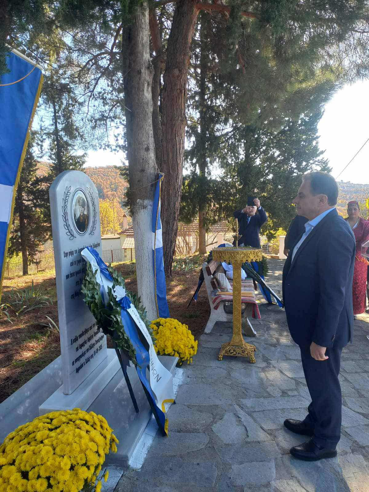 Δήμος Κιλκίς- Σε κλίμα συγκίνησης τα αποκαλυπτήρια της αναθηματικής στήλης του λοχαγού Δημητρίου Ξυλωμένου στον Άγιο Μάρκο