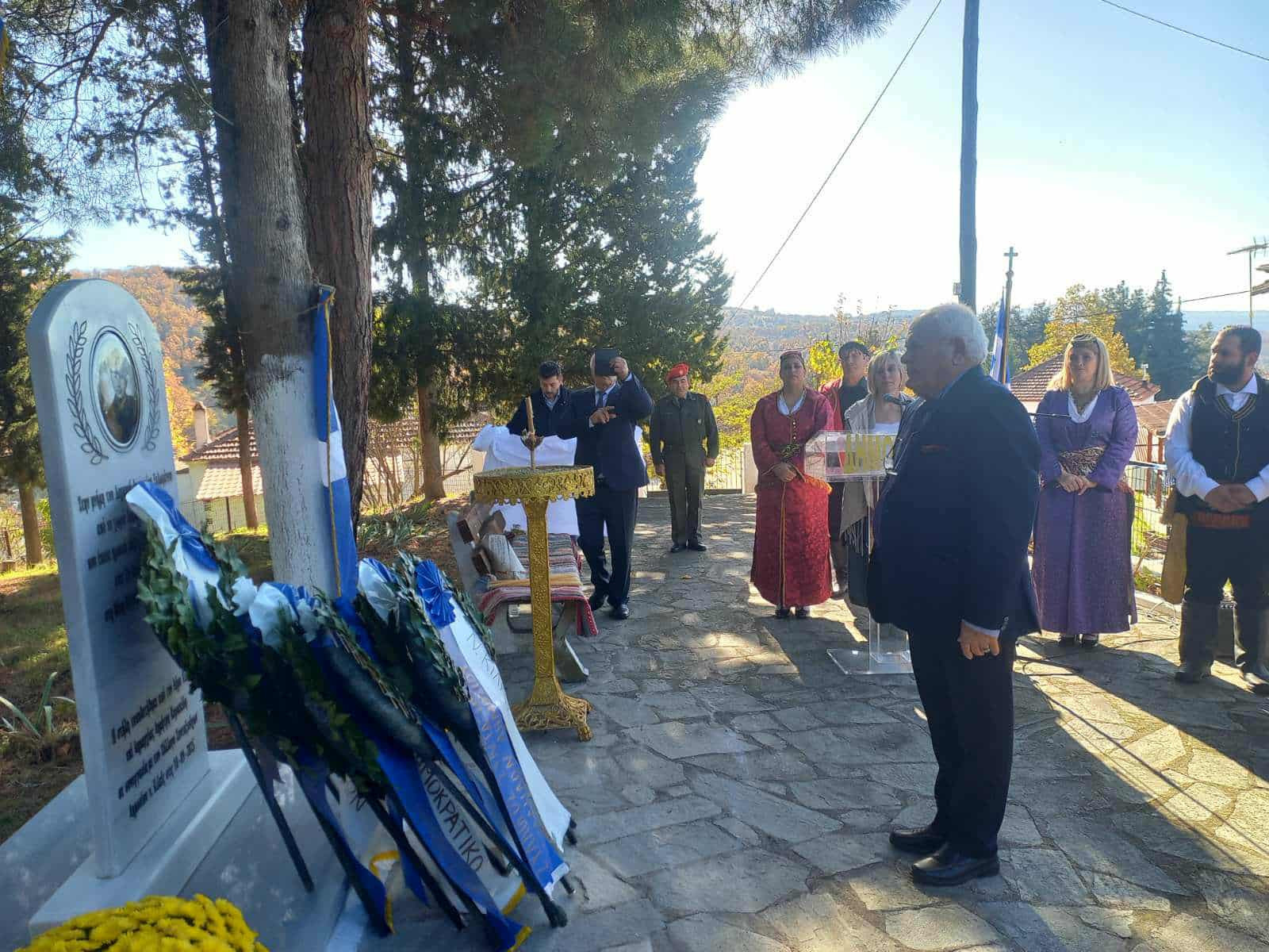 Δήμος Κιλκίς- Σε κλίμα συγκίνησης τα αποκαλυπτήρια της αναθηματικής στήλης του λοχαγού Δημητρίου Ξυλωμένου στον Άγιο Μάρκο