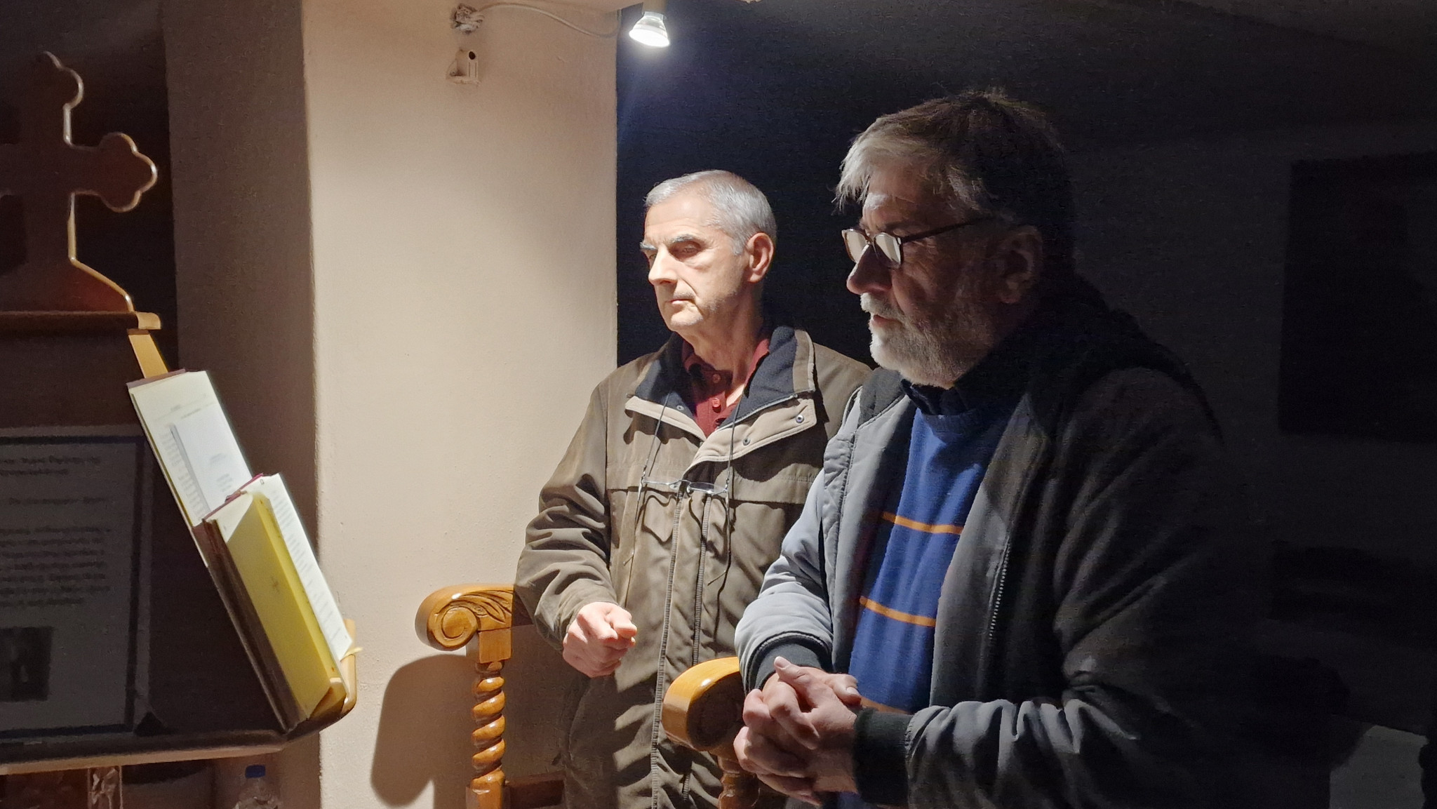 Απογευματινή Θεία Λειτουργία στο Παρεκκλήσι της Αγίας Ειρήνης της Χρυσοβαλάντου στην Αριδαία για τον Άγιο Πορφύριο