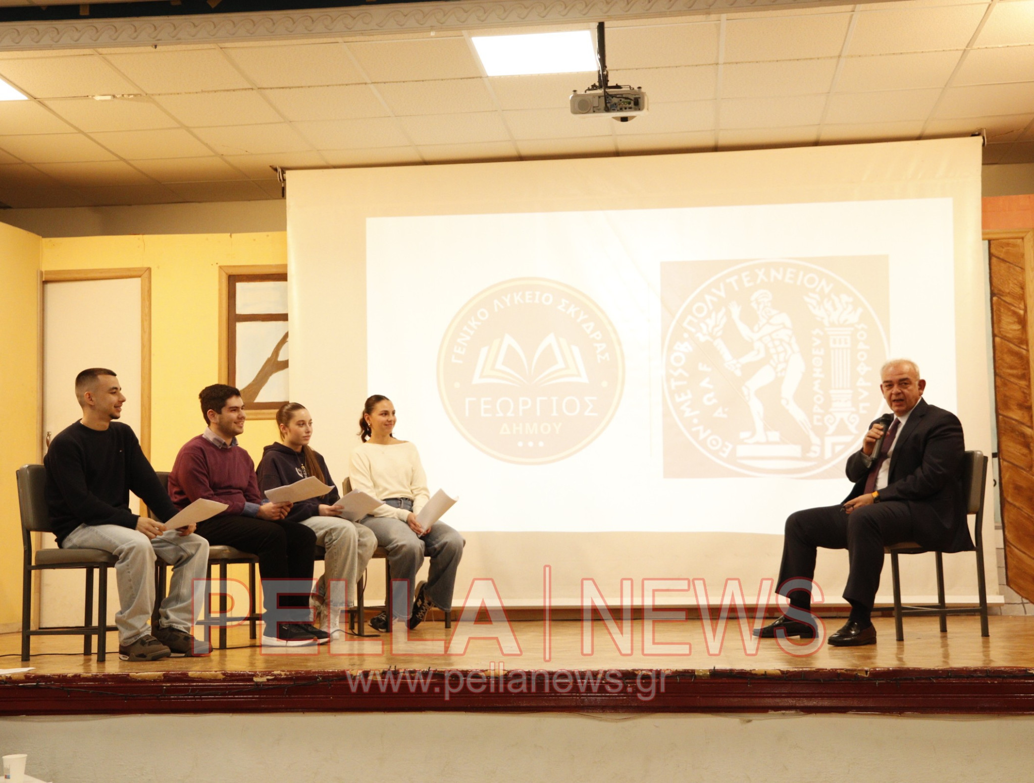 Το Λύκειο Σκύδρας τίμησε τον διακεκριμένο Ιωάννη Χατζηγεωργίου, Πρύτανη του ΕΜΠ (βίντεο/ φωτογραφίες)