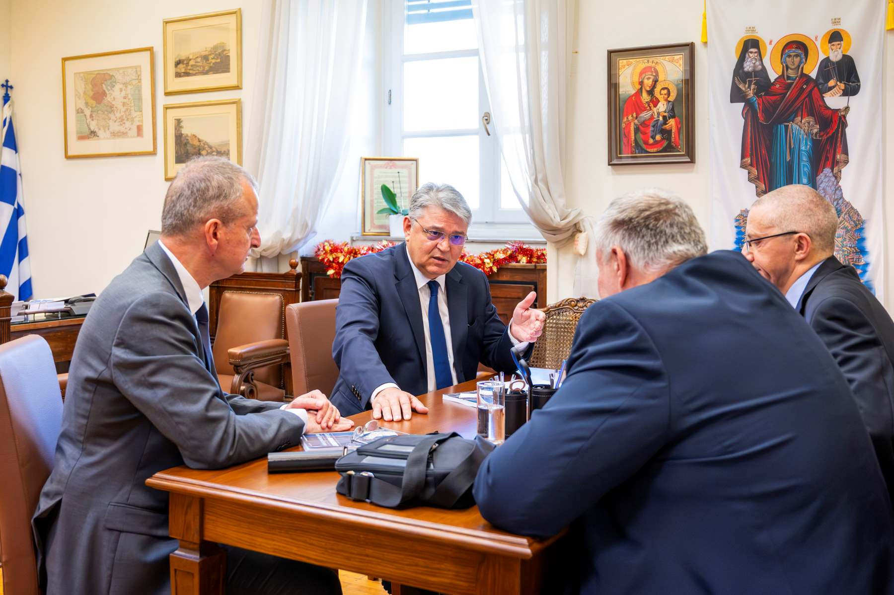 Συνάντηση του Προέδρου της ΝΙΚΗΣ Δημητρίου Νατσιού με Τσεχική αντιπροσωπεία του Πατριωτικού Χώρου