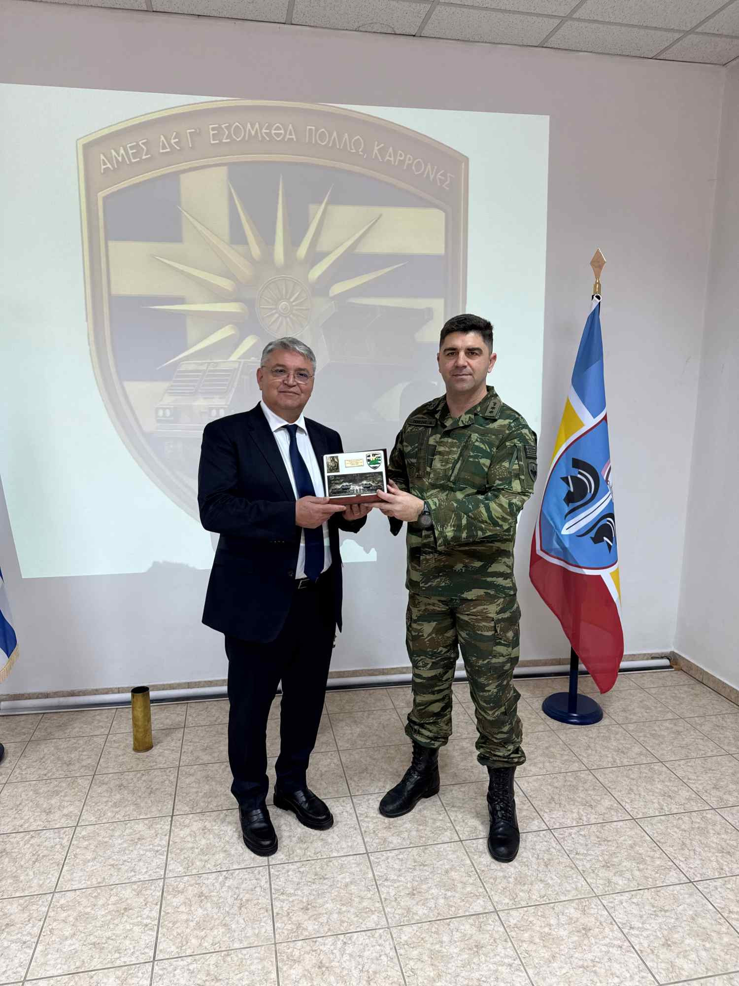 Επίσκεψη του Προέδρου της ΝΙΚΗΣ στην Ελευθερούπολη και στο στρατόπεδο Αμβράζη