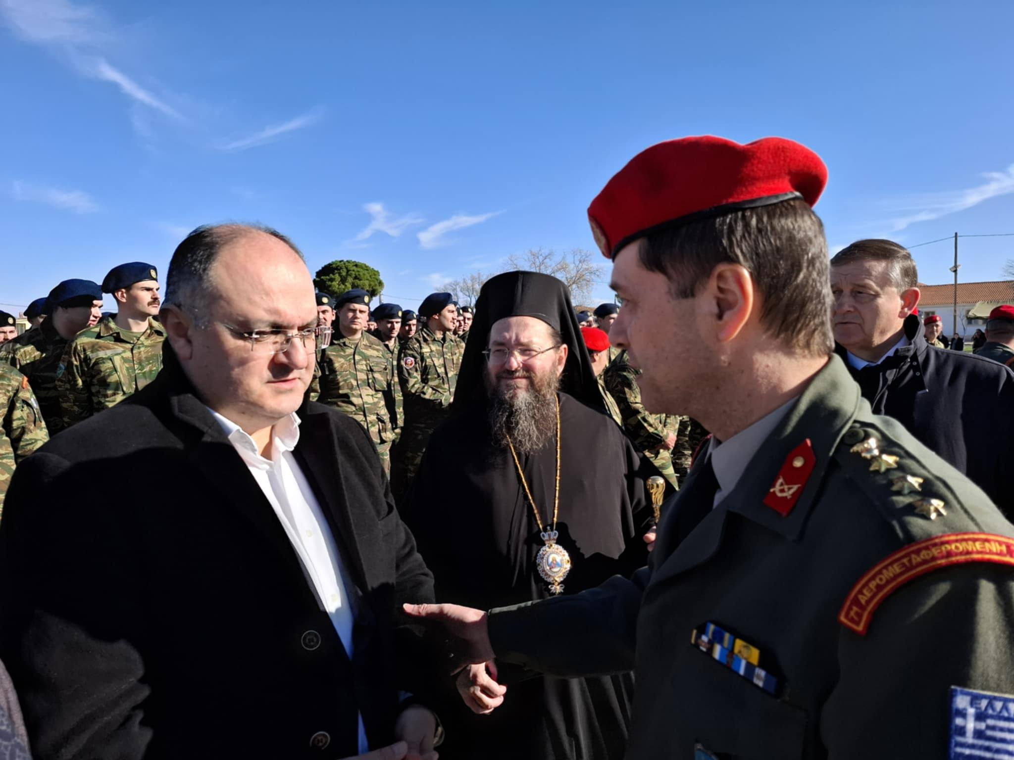 Στην τελετή αποφοίτησης του Σχολείου Νεοσυλλέκτων 2025 της ΣΤ' ΕΣΣΟ  ﻿ο Δήμαρχος Κιλκίς