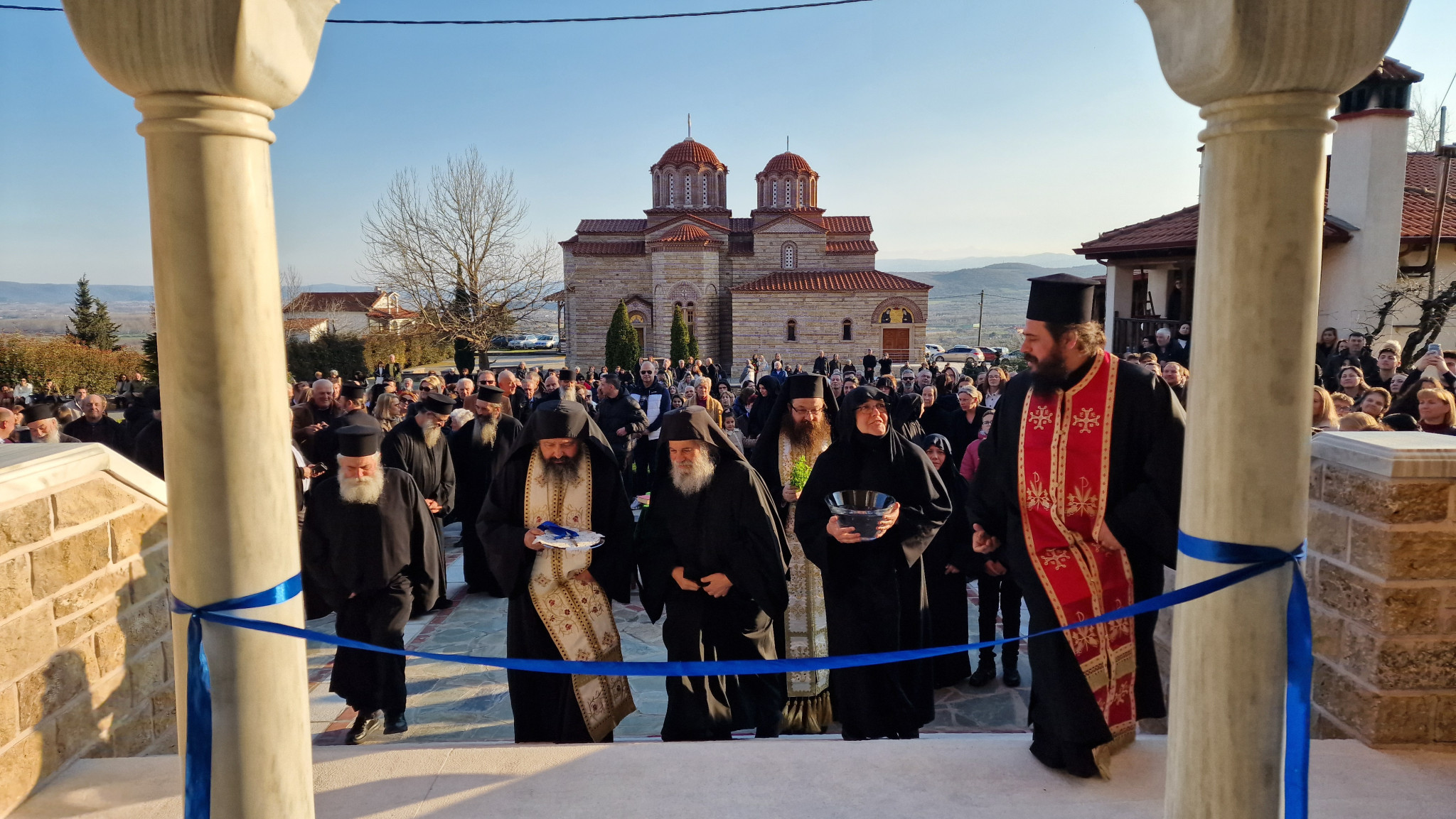 Εγκαίνια του νέου Συνοδικού στην Ιερά Μονή Αγίου Ιλαρίωνος Προμάχων ανήμερα της Κυριακής της Ορθοδοξίας