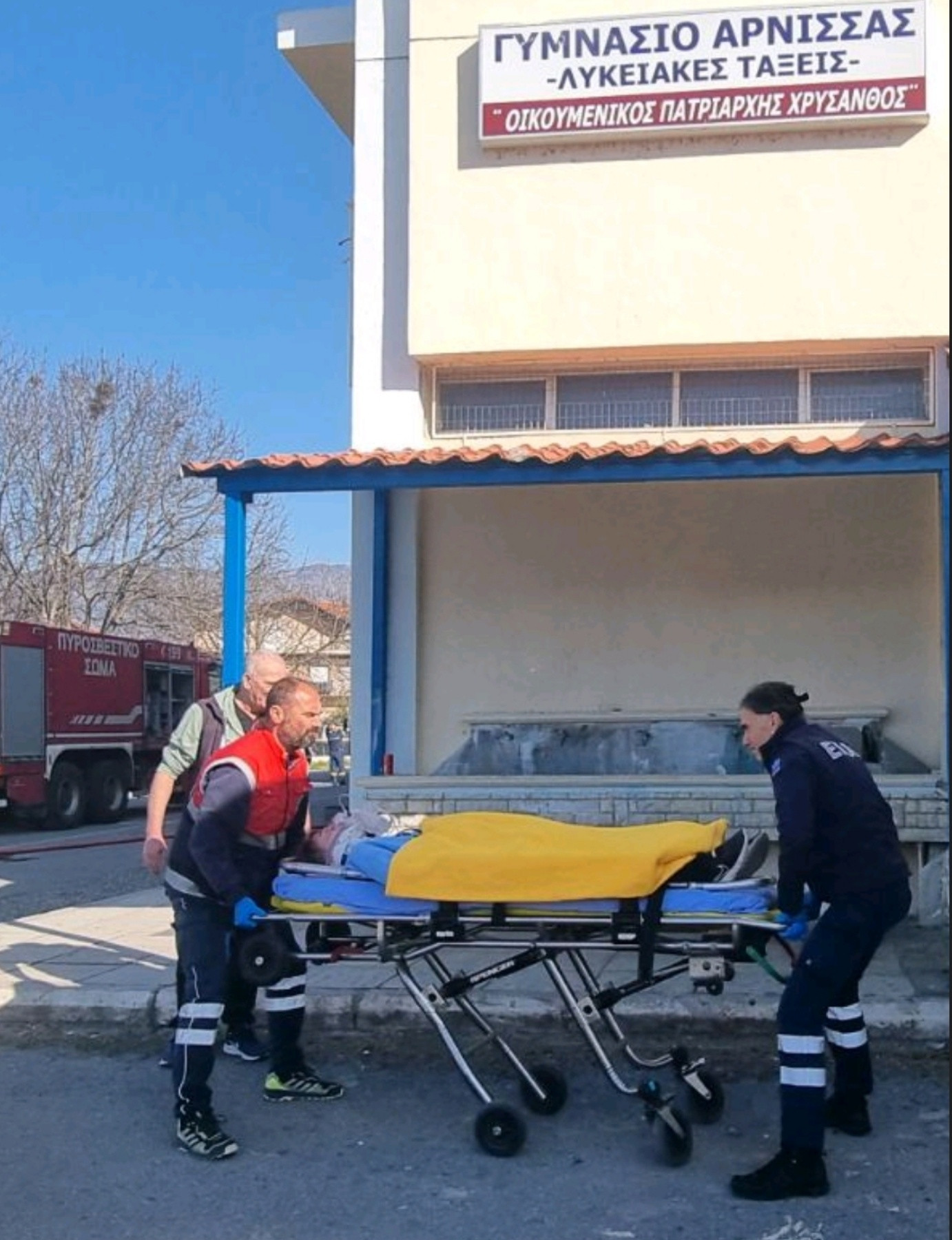 Με απόλυτη επιτυχία η άσκηση του ΕΚΑΒ Πέλλας στο Γυμνάσιο και Λύκειο Άρνισσας