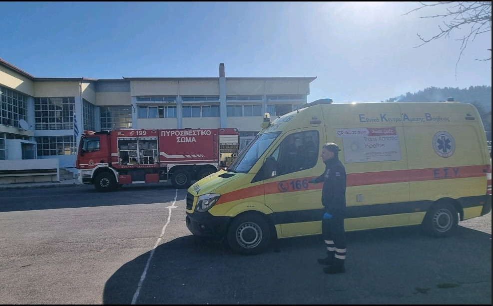 Με απόλυτη επιτυχία η άσκηση του ΕΚΑΒ Πέλλας στο Γυμνάσιο και Λύκειο Άρνισσας