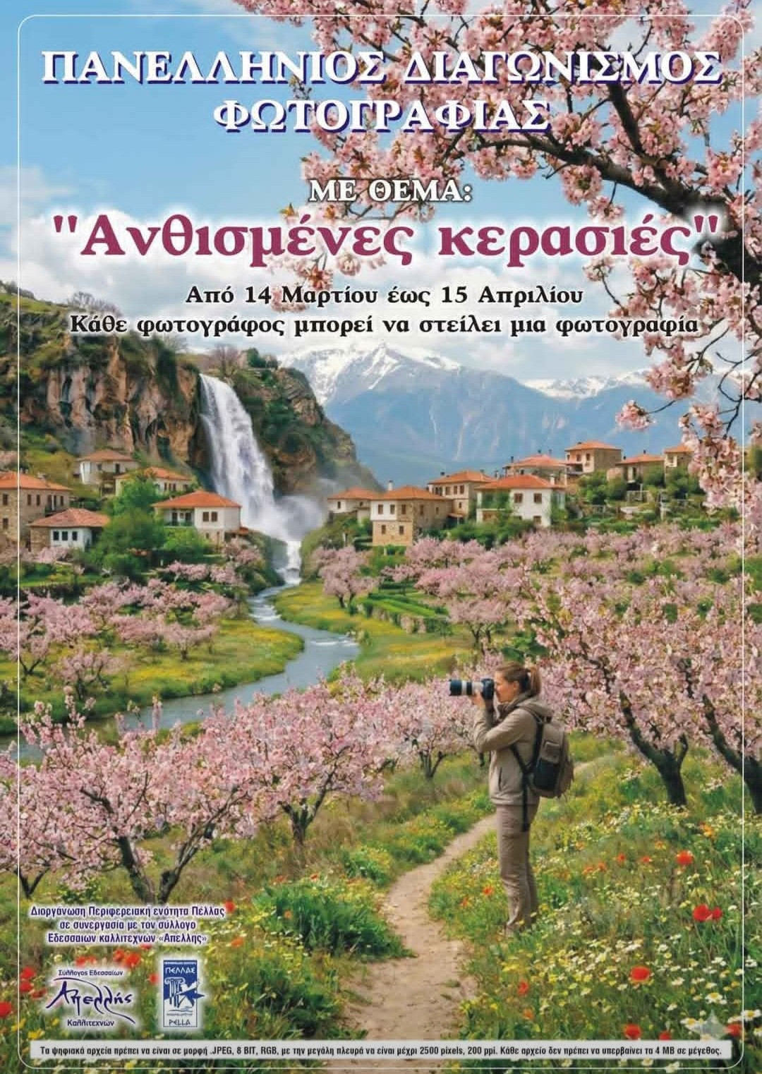 Πανελλήνιος Διαγωνισμός Φωτογραφίας για τις Ανθισμένες Κερασιές της Πέλλας