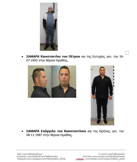Τα 16 άτομα που δραστηριοποιούνταν στη διάπραξη διαρρήξεων οικιών, κλοπών οχημάτων, καθώς και κλοπών με τη μέθοδο της απασχόλησης