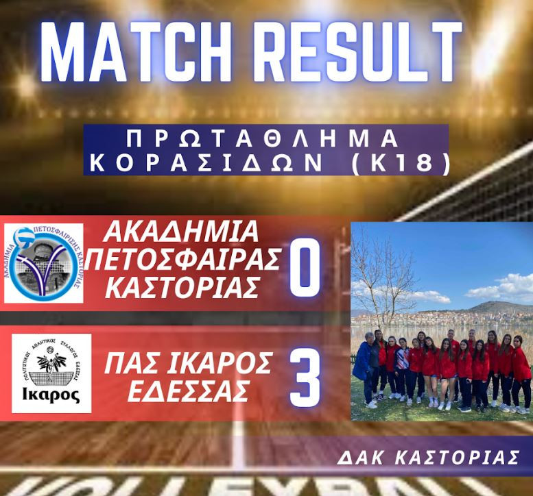 Ασταμάτητες και Αήττητες στην Κορυφή οι Παγκορασίδες (Κ16) του ΙΚΑΡΟΥ Έδεσσας!