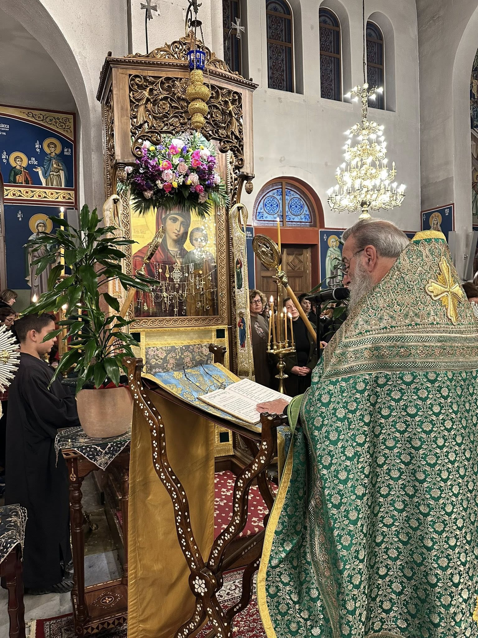 Με κατάνυξη η Ακολουθία του Ακαθίστου Ύμνου στη Σκύδρα