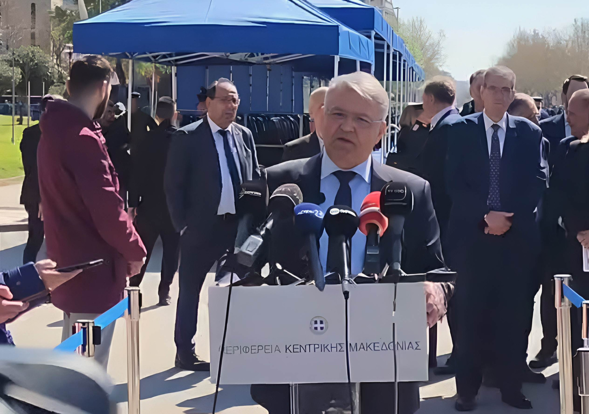 Παρουσία του Προέδρου της ΝΙΚΗΣ Δημήτρη Νατσιού, στη μαθητική παρέλαση της Θεσσαλονίκης για την Εθνική Επέτειο της 25ης Μαρτίου