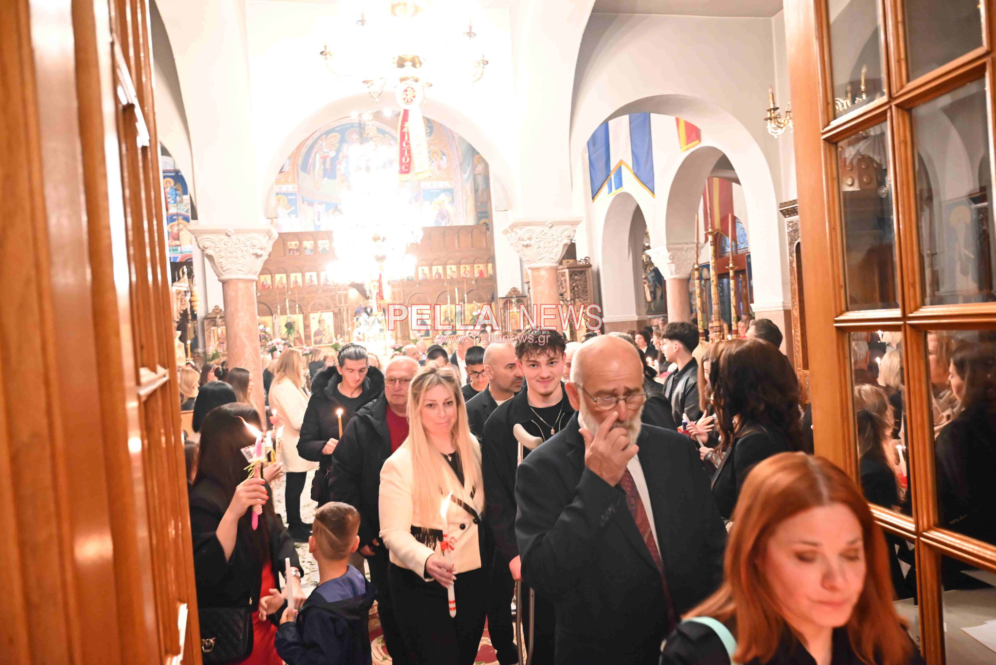 Η τελετή της Αναστάσεως στον Ιερό Ναό Αγίου Στεφάνου Σκύδρας