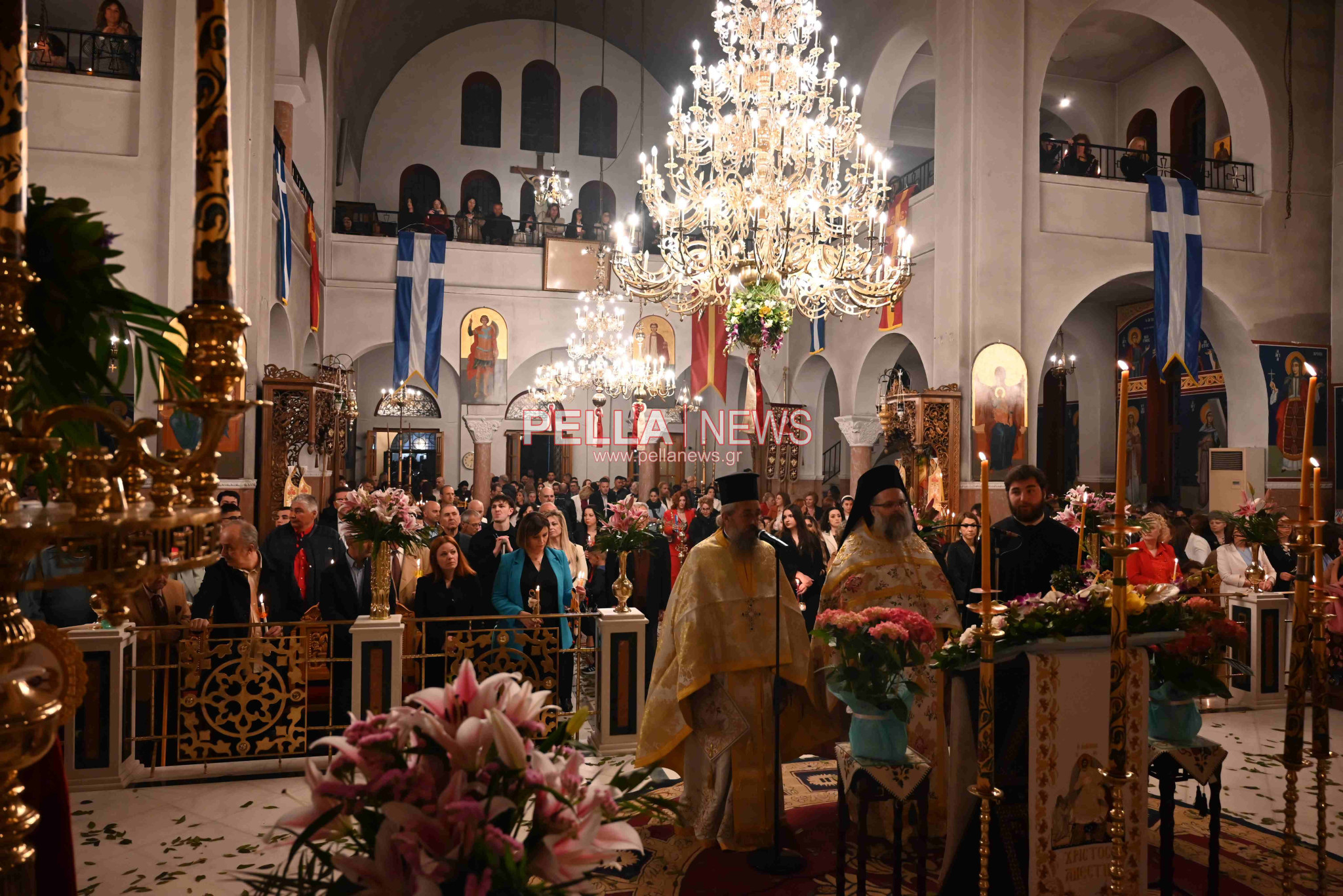 Η τελετή της Αναστάσεως στον Ιερό Ναό Αγίου Στεφάνου Σκύδρας