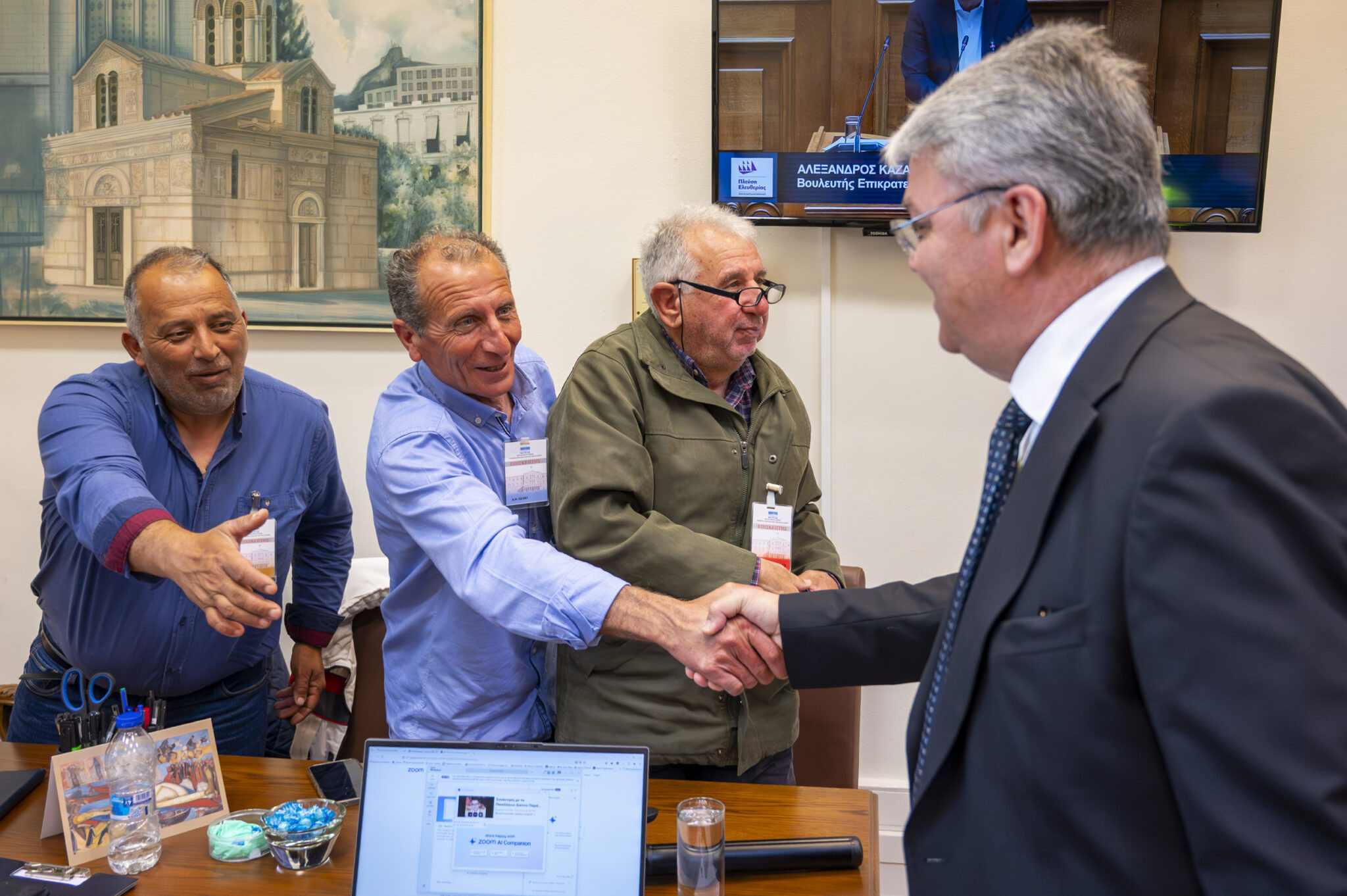 «Στο πλευρό των ακριτών της θάλασσας – Συνάντηση του Προέδρου της ΝΙΚΗΣ Δημήτρη Νατσιού με αντιπροσωπεία αλιέων στη Βουλή»