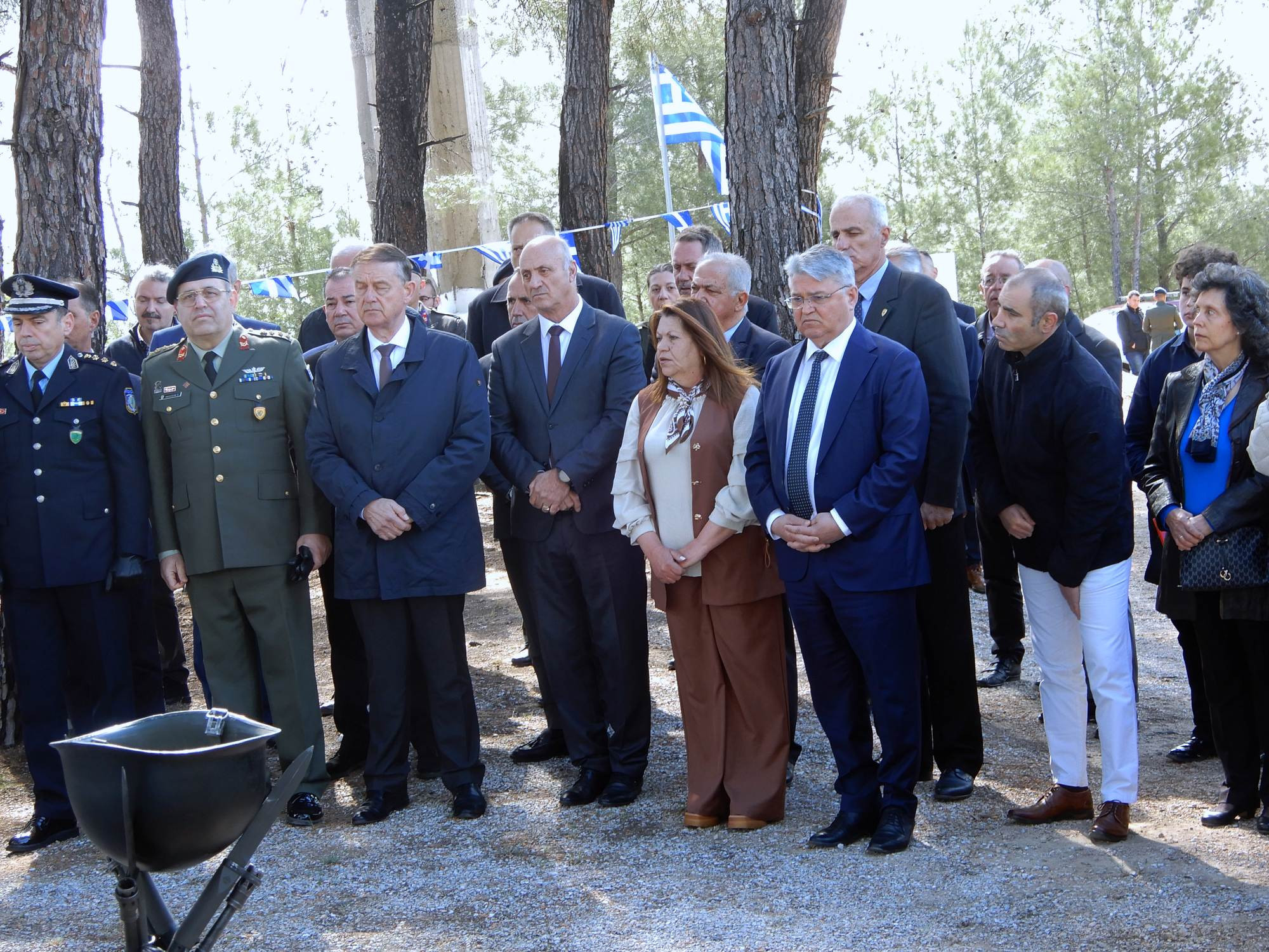 Ο Δημήτρης Νατσιός, στις εκδηλώσεις μνήμης για την 109η επέτειο της Μάχης του Ραβινέ