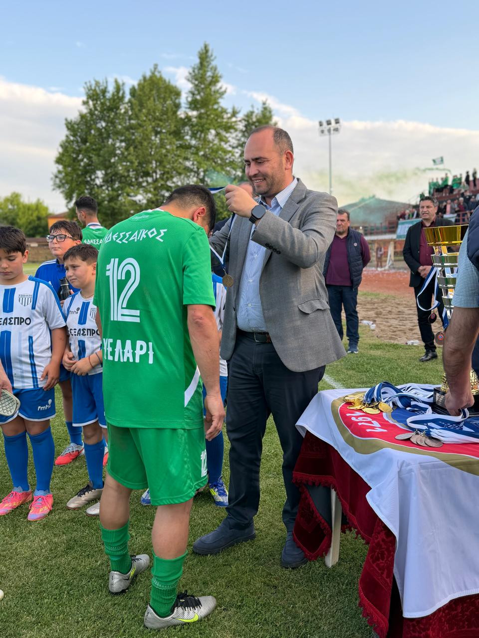 Ο Λάκης Βασιλειάδης στον τελικό Κυπέλλου της ΕΠΣ Πέλλας