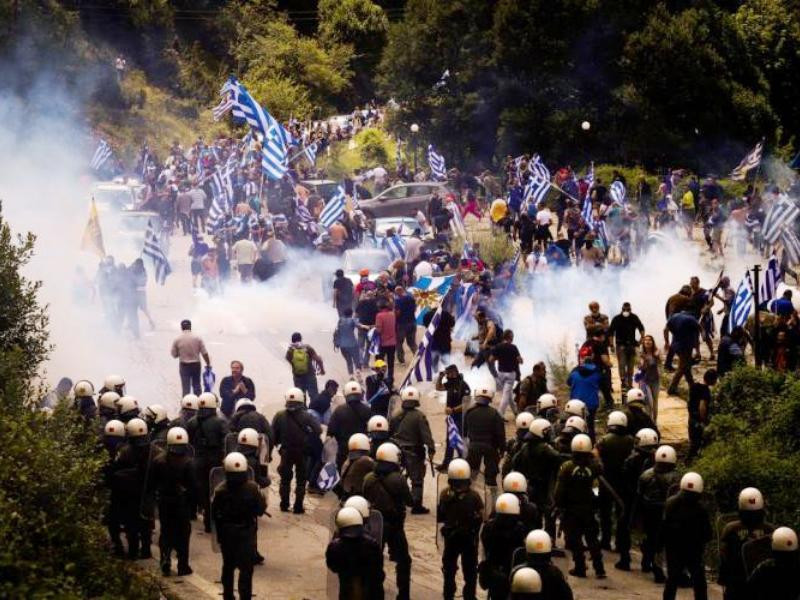Μνημείο Πισοδερίου Φλώρινας κατά της Συμφωνίας των Πρεσπών