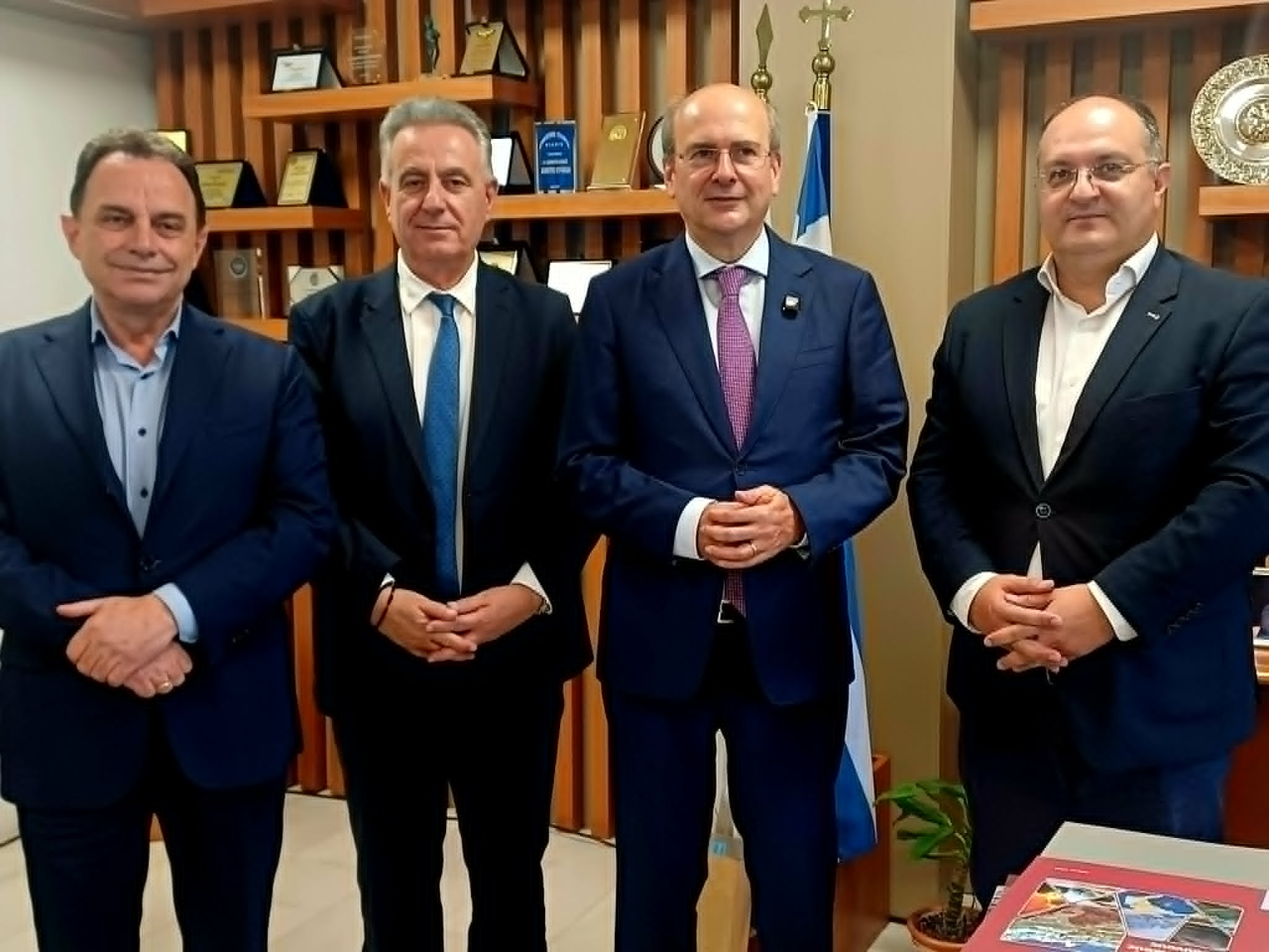 Επίσκεψη Αντιπροέδρου Κυβέρνησης Κωστή Χατζηδάκη στον Δήμαρχο Κιλκίς