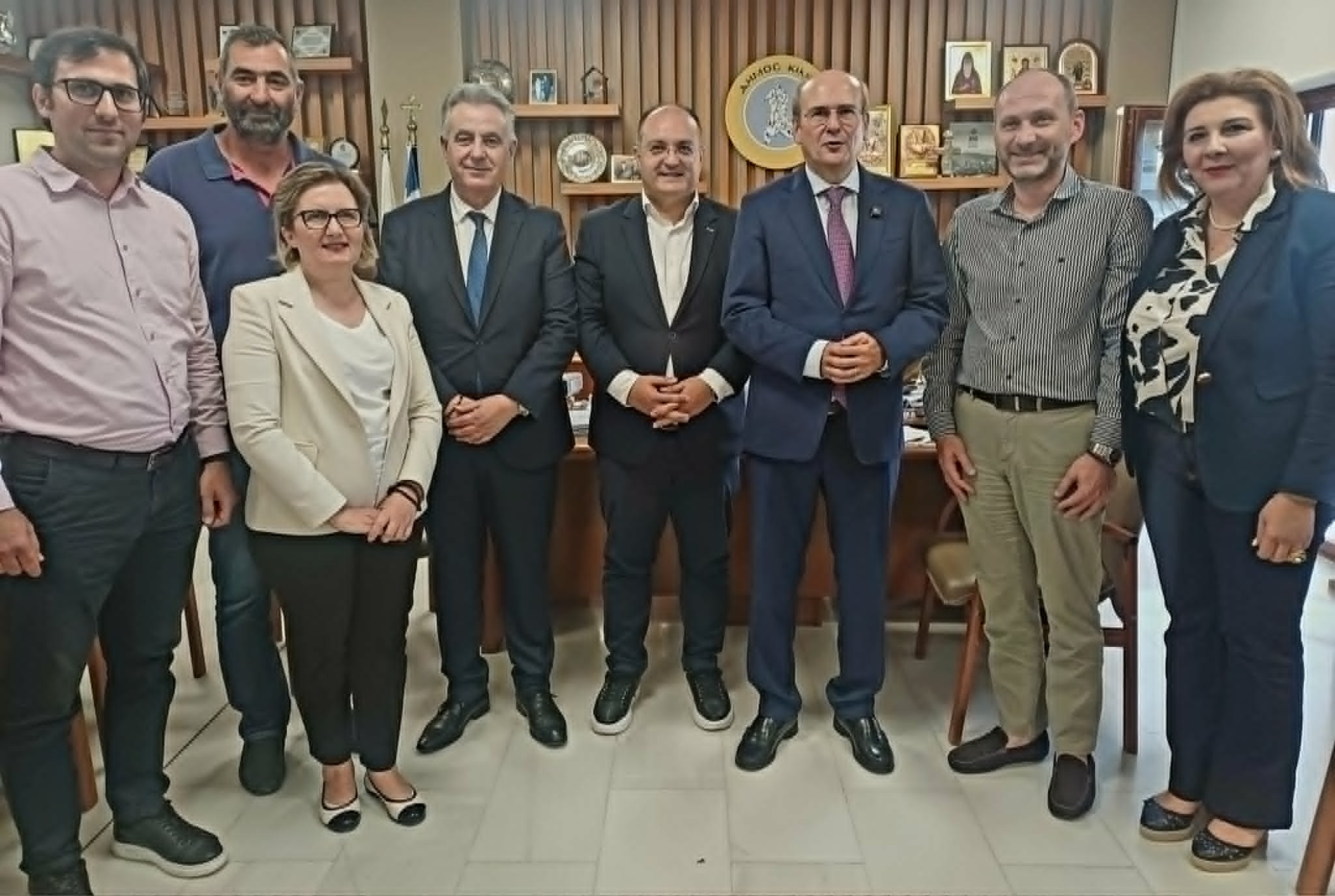 Επίσκεψη Αντιπροέδρου Κυβέρνησης Κωστή Χατζηδάκη στον Δήμαρχο Κιλκίς
